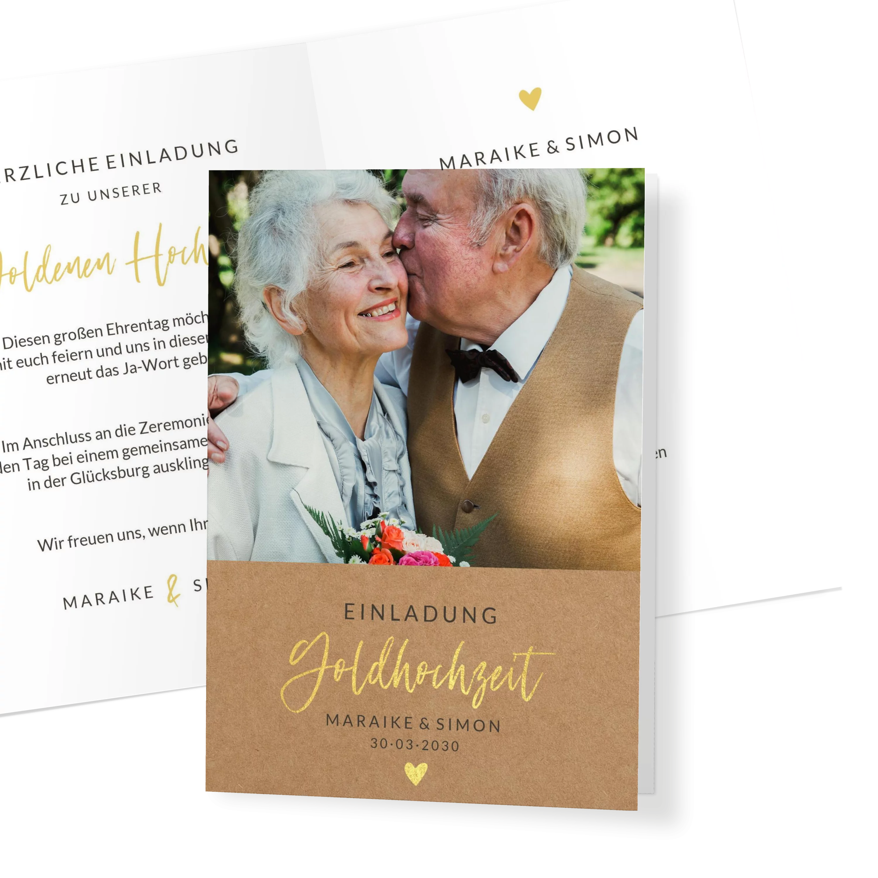 Rustikal Goldhochzeit