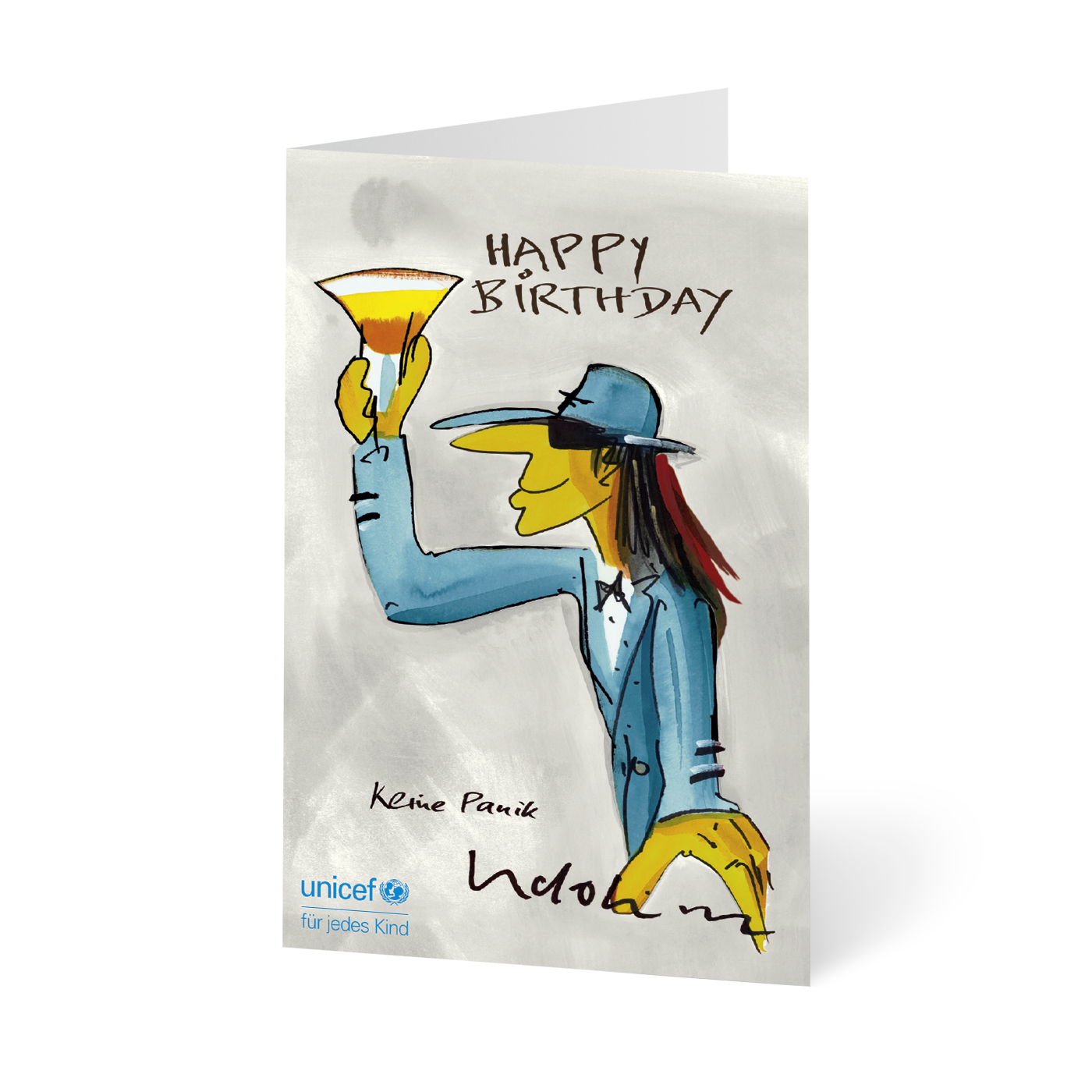 Grußkarte „Happy Birthday mit Udo Lindenberg“ kaufen im UNICEF Grußkartenshop. Bild 4