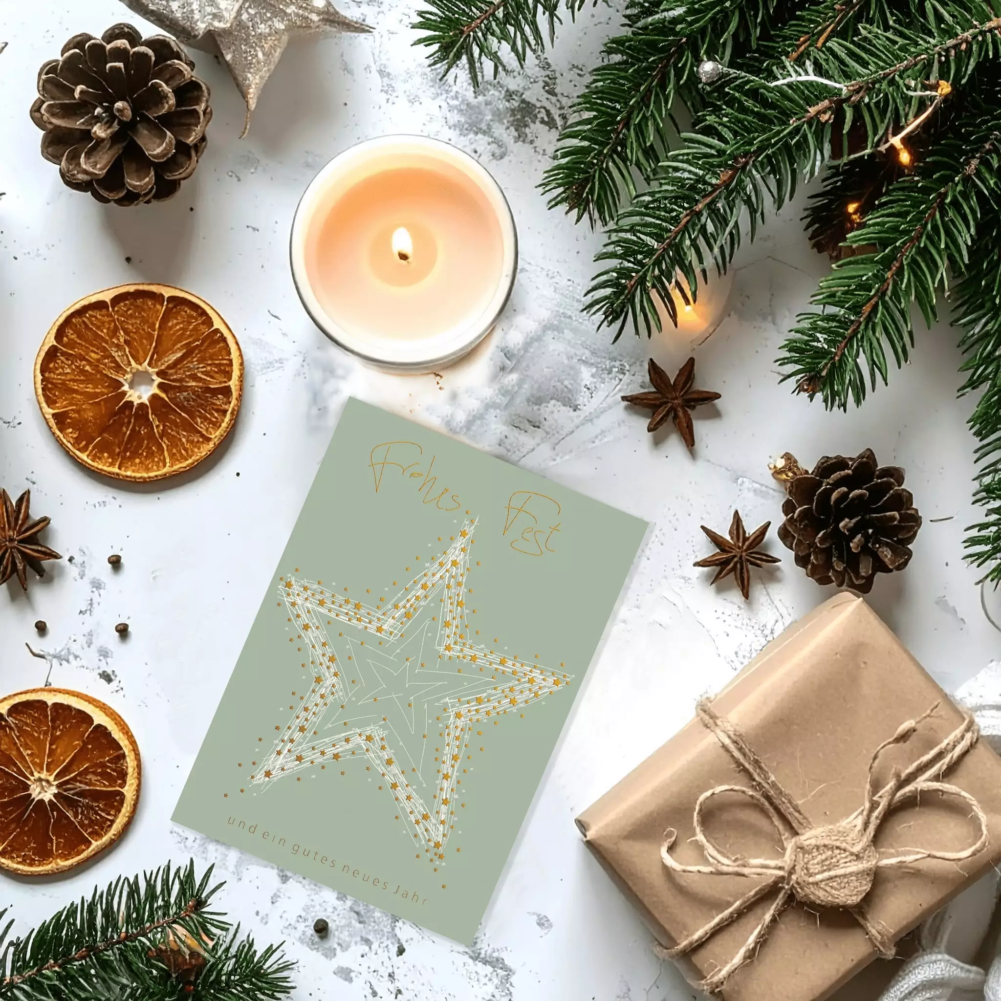 Filigrane Weihnachtsmotive