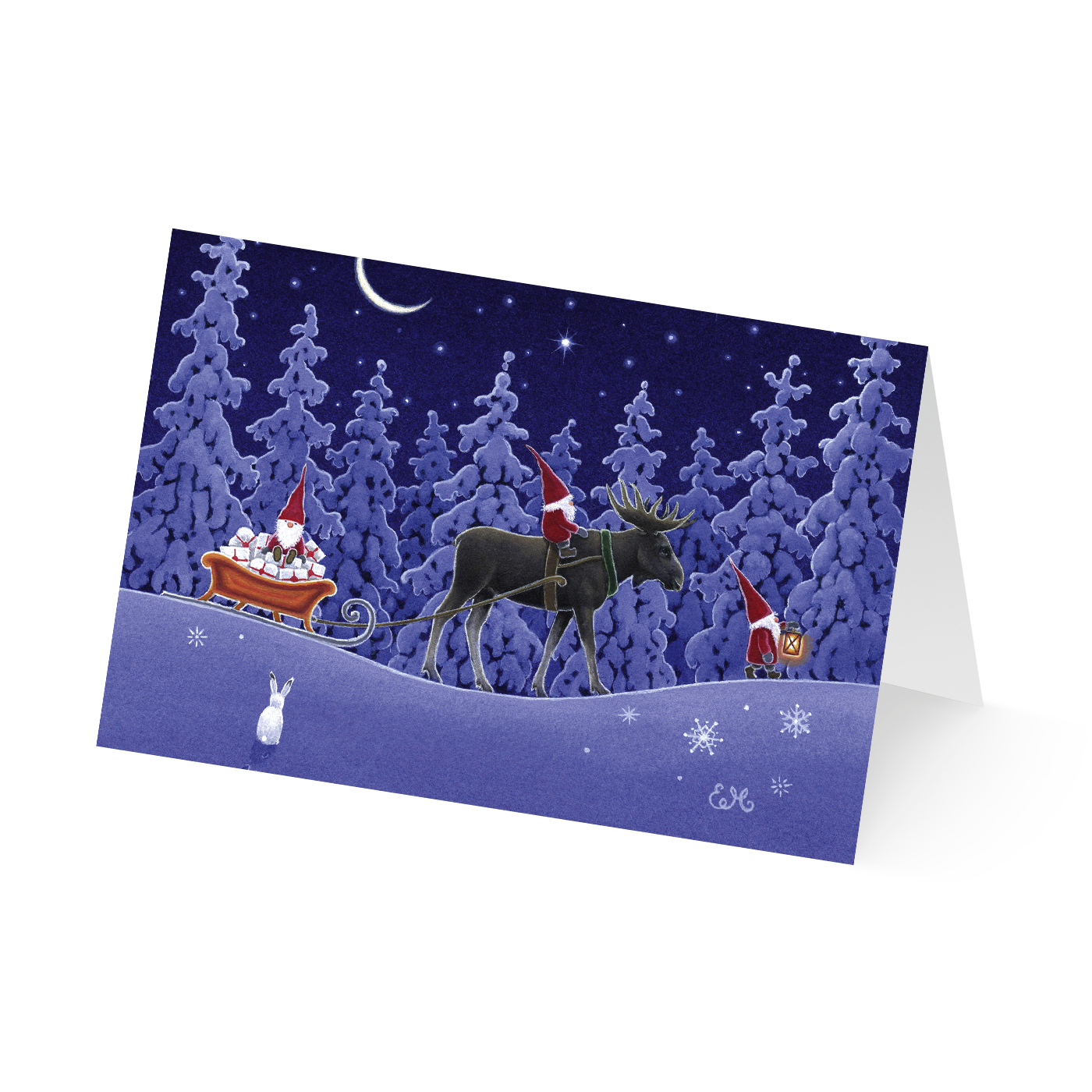 Weihnachtskarte „Winterliche Vorfreude“ kaufen im UNICEF Grußkartenshop. Bild 2