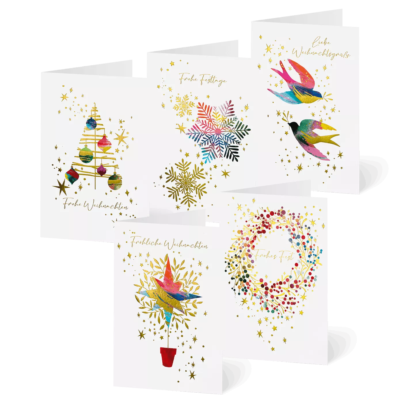 Weihnachtskarten – Edle Weihnachtsaquarelle