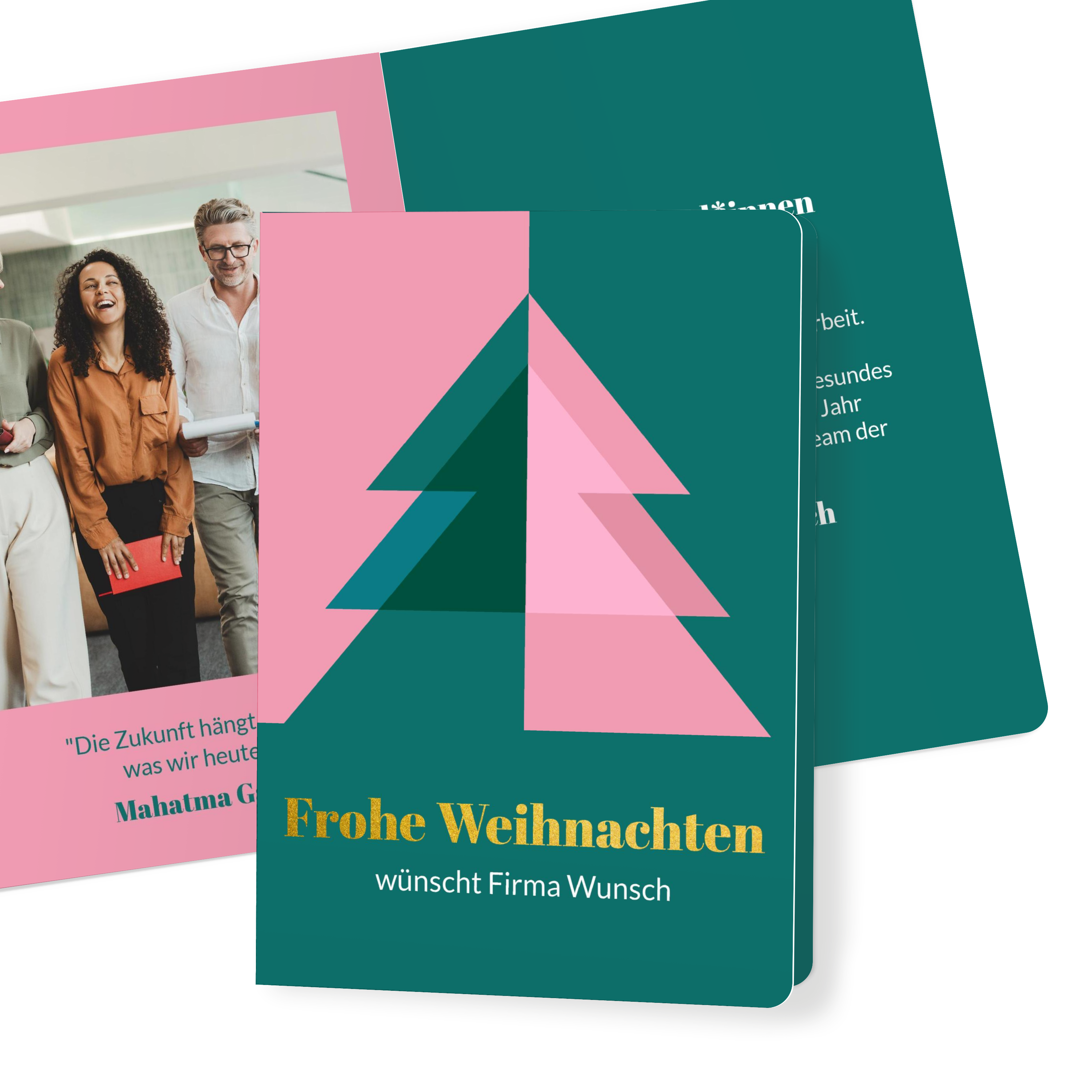 Weihnachtskarte 'A Christmas Wish For Special Friends' – Mit Goldfolie, 230 X 158 Mm, Umweltfreundlich, Made In UK