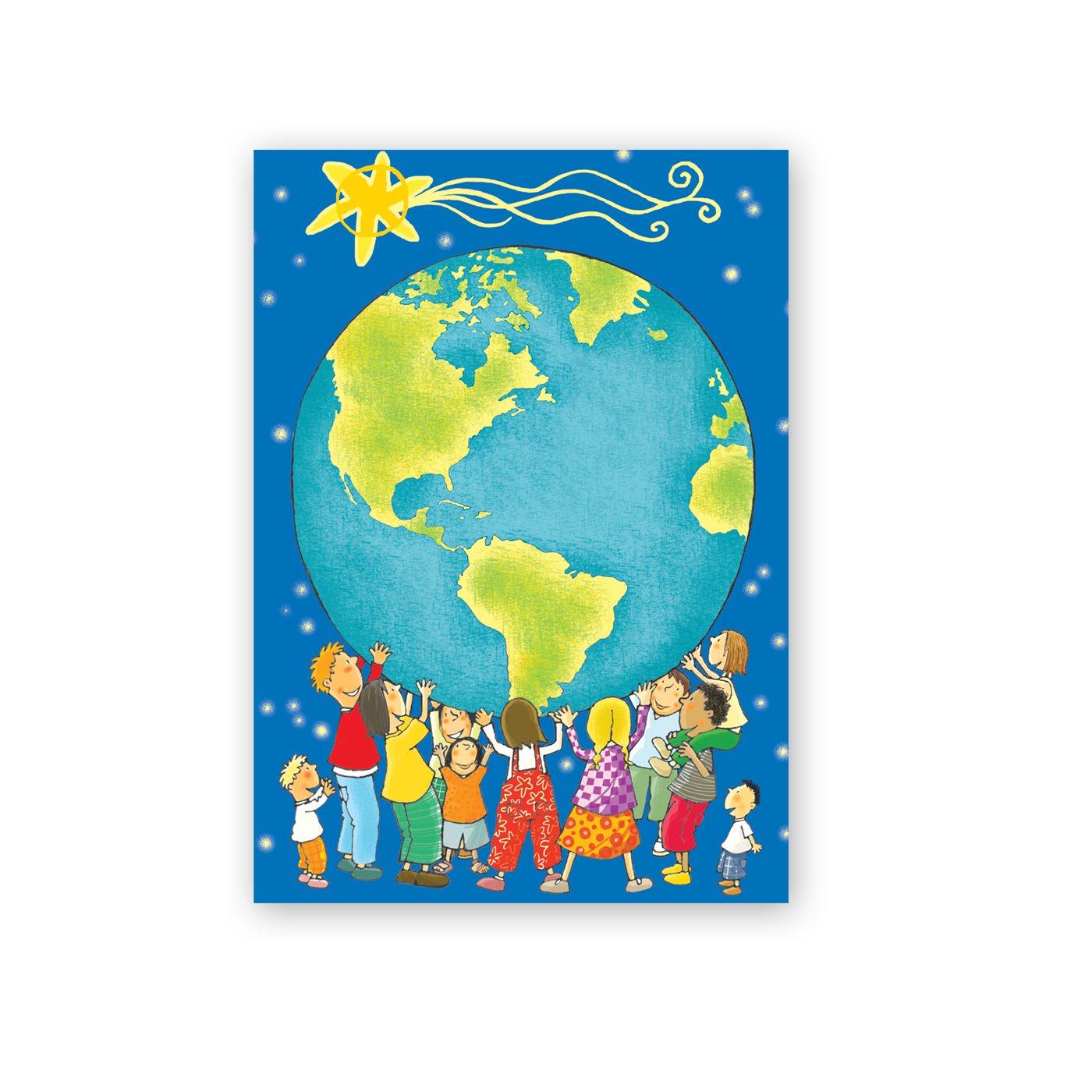 Weihnachtskarte „Postkarten Wir sind eins“ kaufen im UNICEF Grußkartenshop. Bild 3