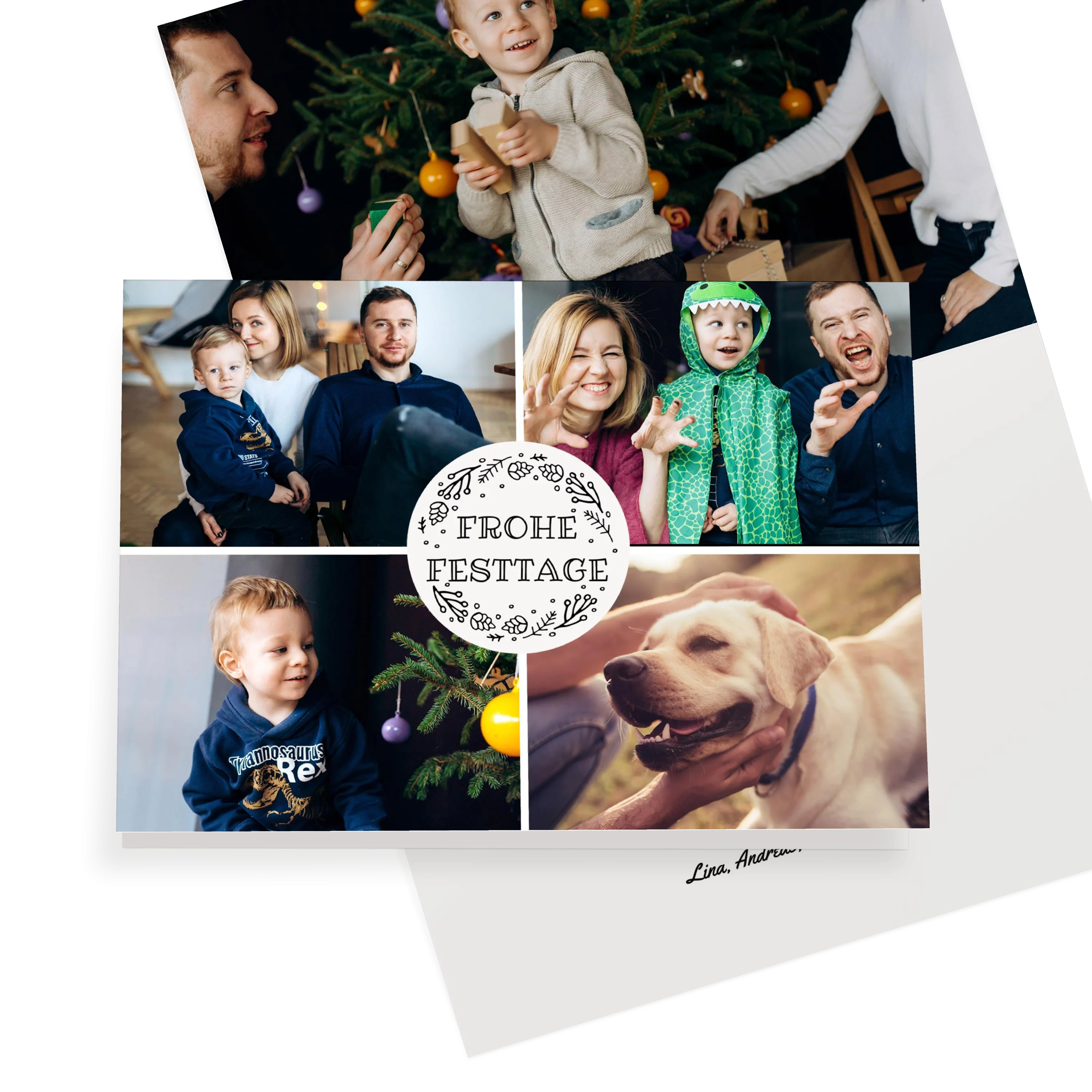 Weihnachtliches Bildquartett