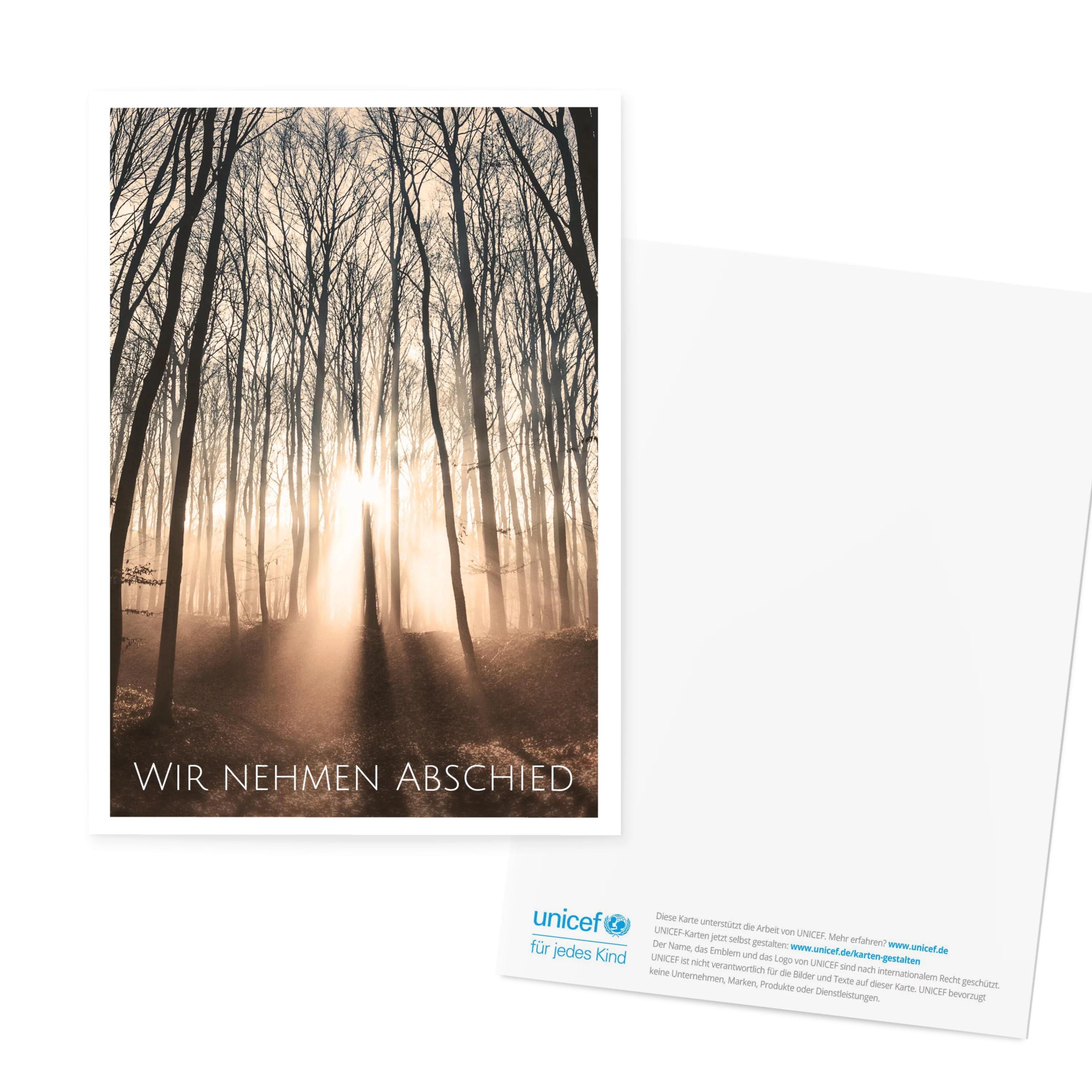 Stiller Wald Sterbebild