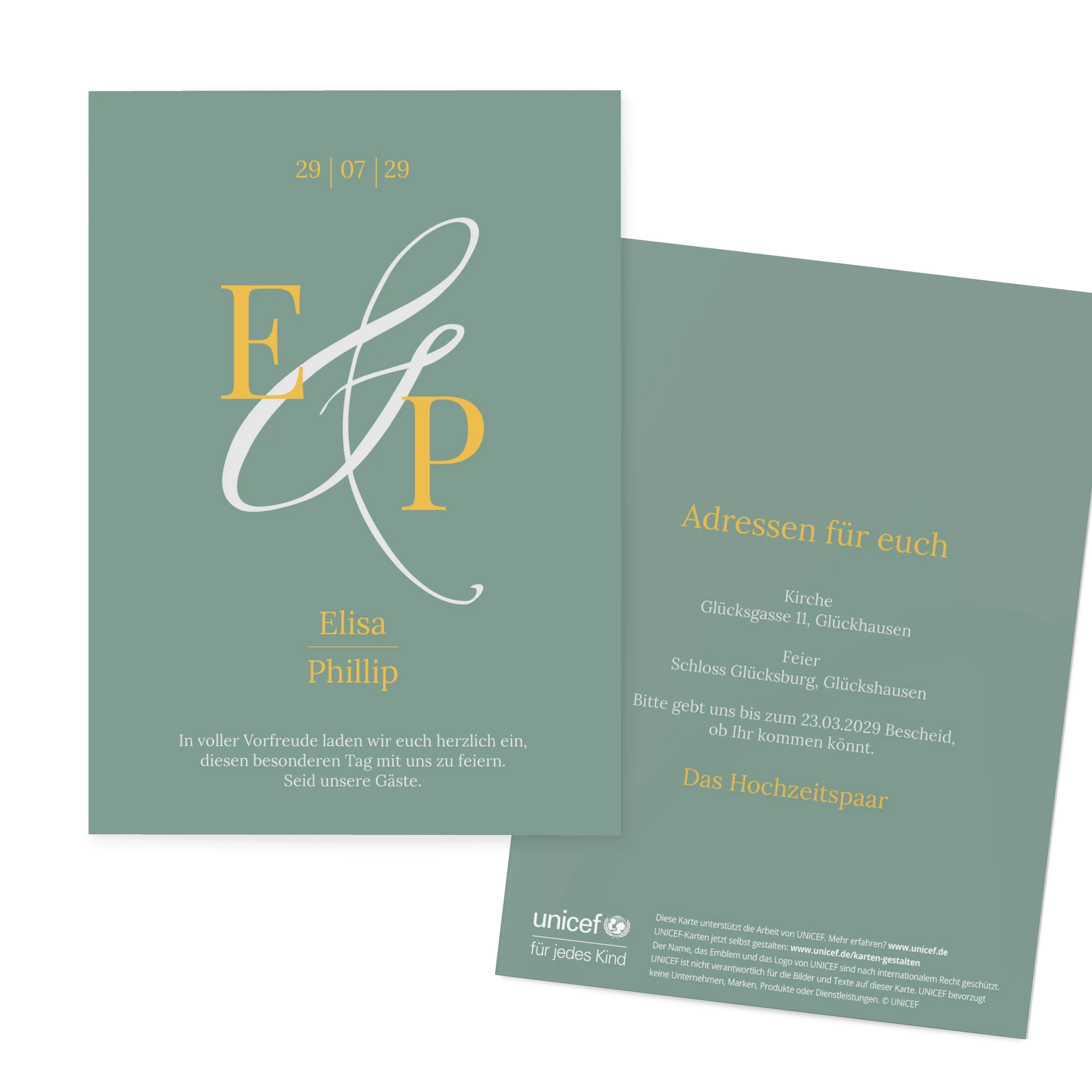 Elegant Letters Einladung