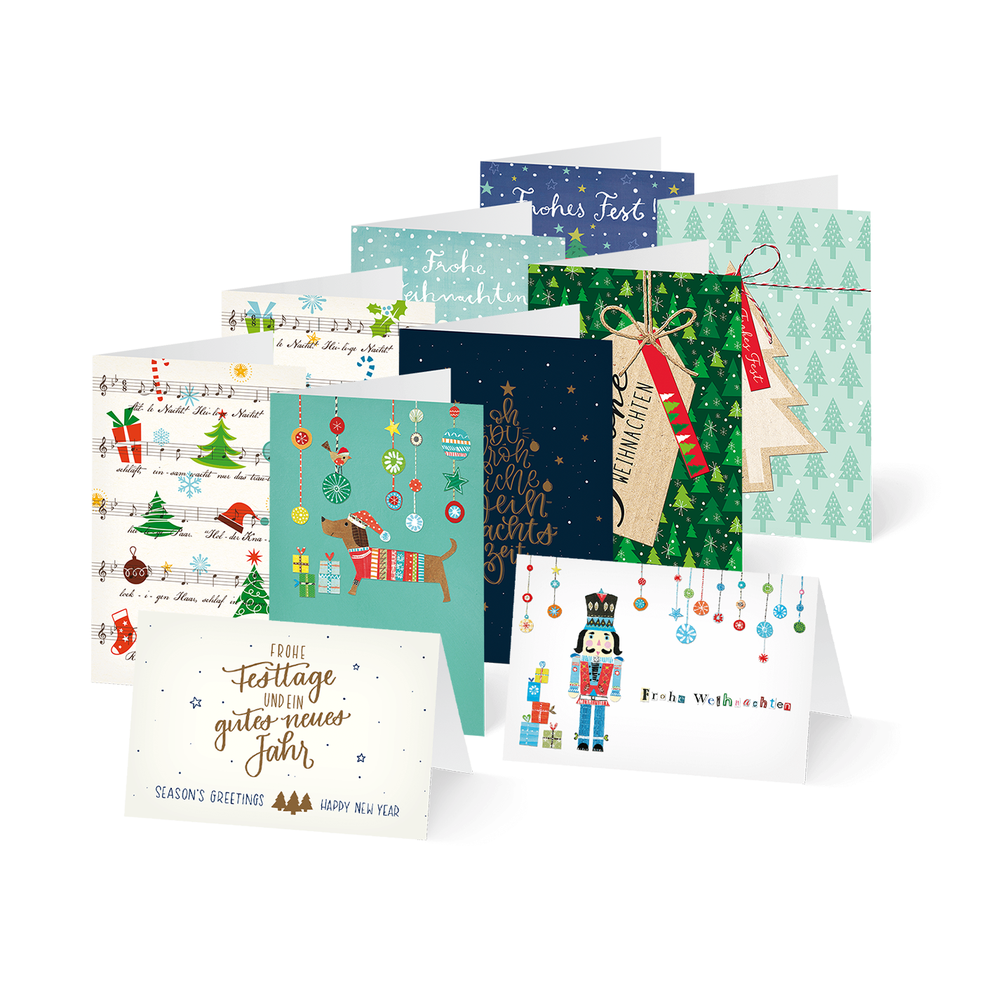 Hallmark UNICEF Weihnachtskarten-Set – 20 Karten + Umschläge, Motiv 'Here Comes Christmas'