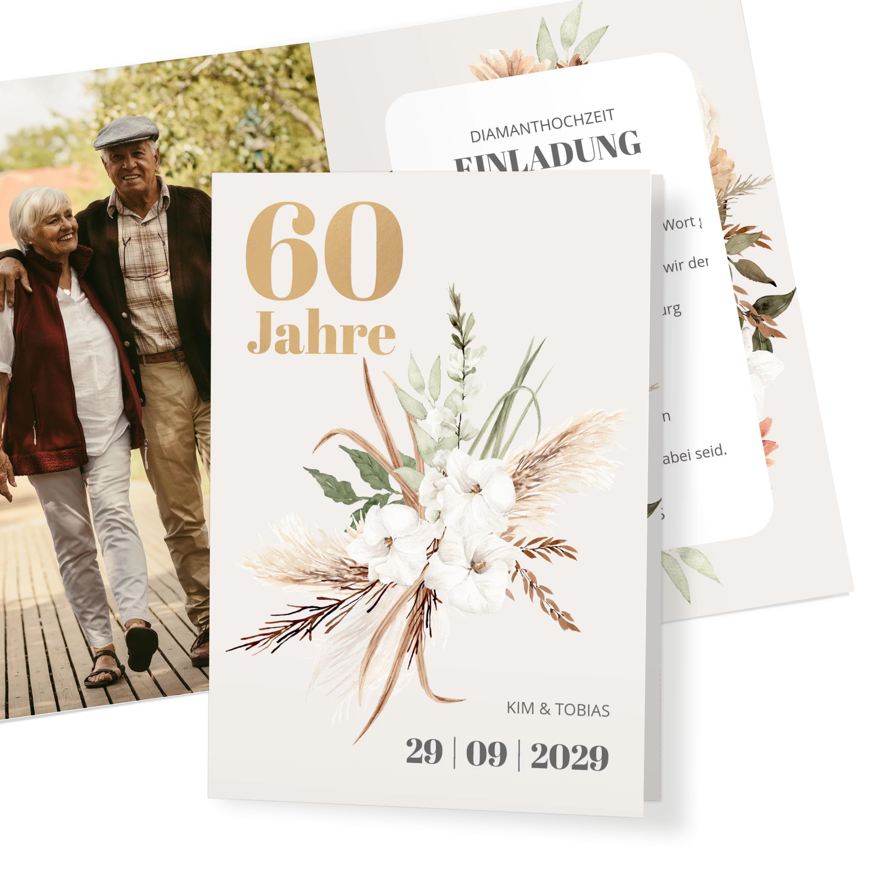 Modern Boho Diamanthochzeit