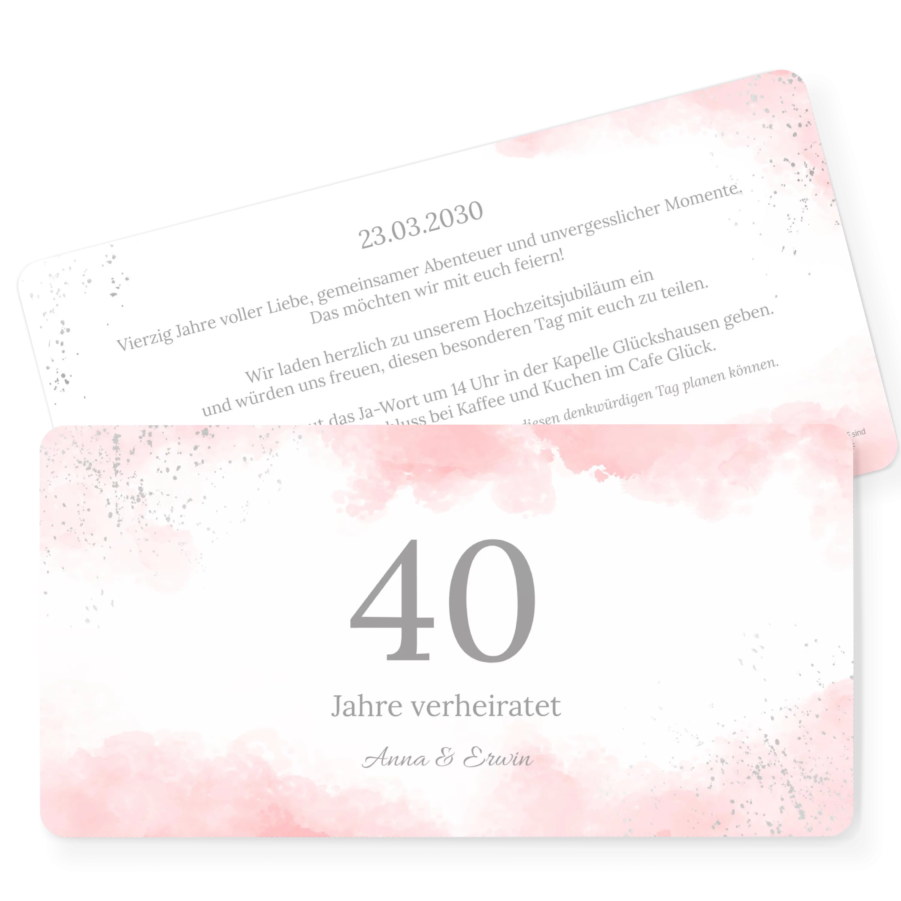Konfetti Love Rubinhochzeit