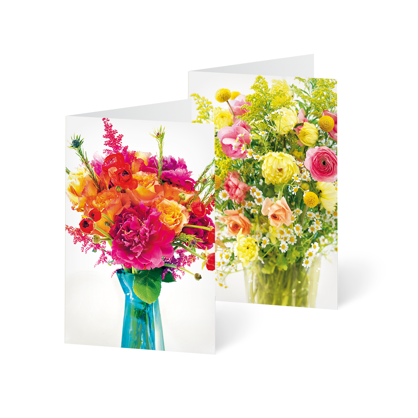 Grußkarte „Sommerliche Blumensträuße“ kaufen im UNICEF Grußkartenshop. Bild 3
