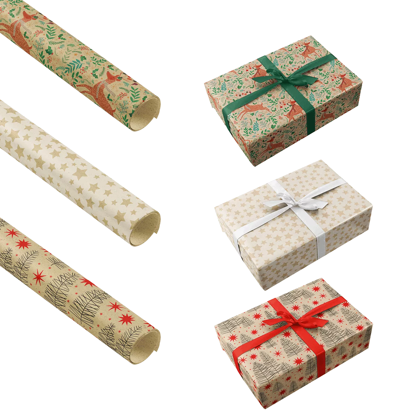 Weihnachtliche Verpackungen – Geschenkpapier Weihnachtszauber