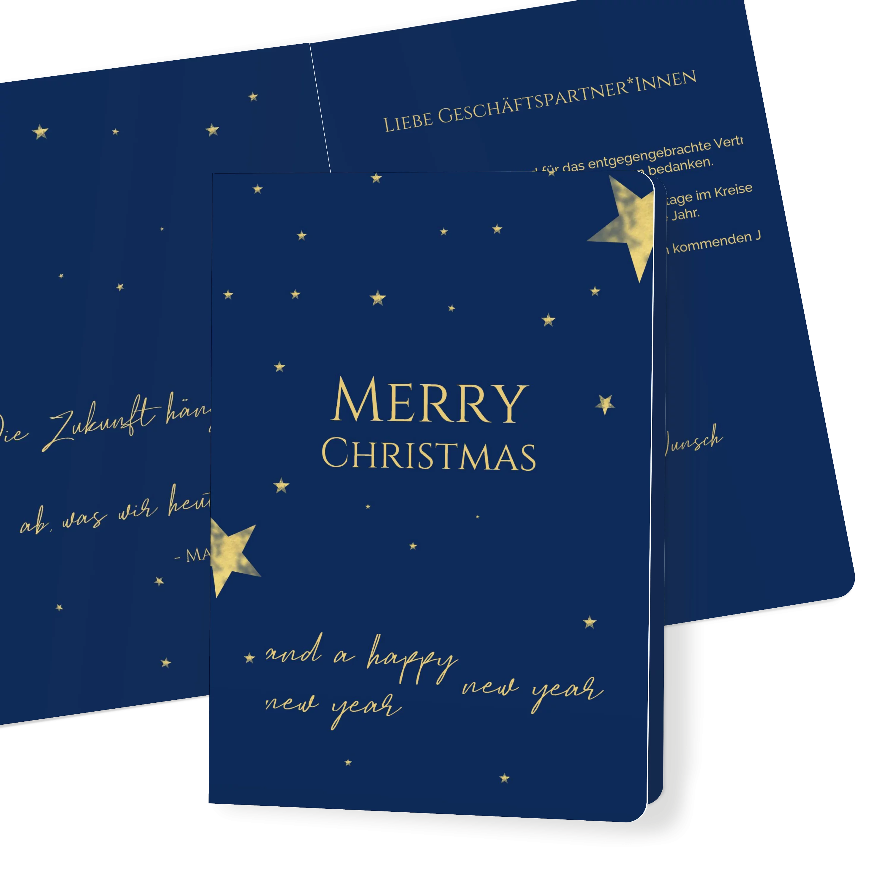 Golden Christmas Stars