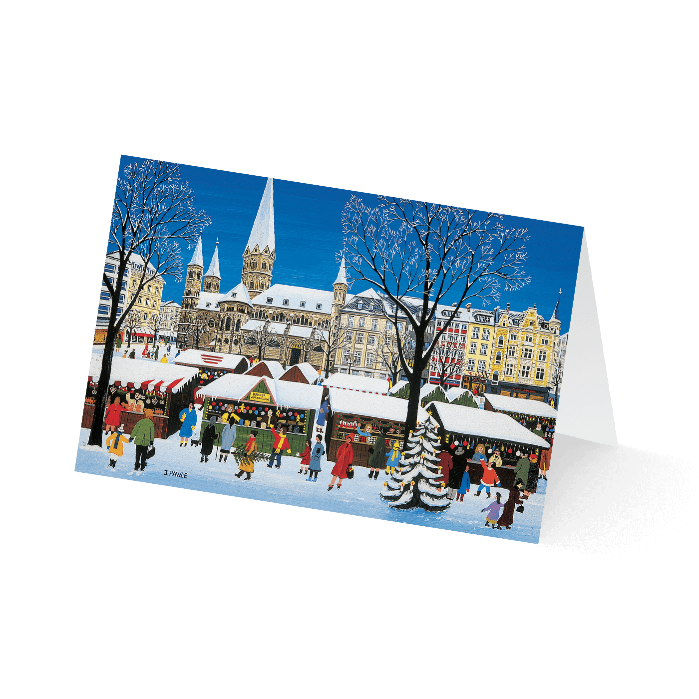 Weihnachtskarte „Weihnachtliche Städte“ kaufen im UNICEF Grußkartenshop. Bild 2