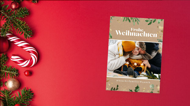 Weihnachtskarten selbst gestalten