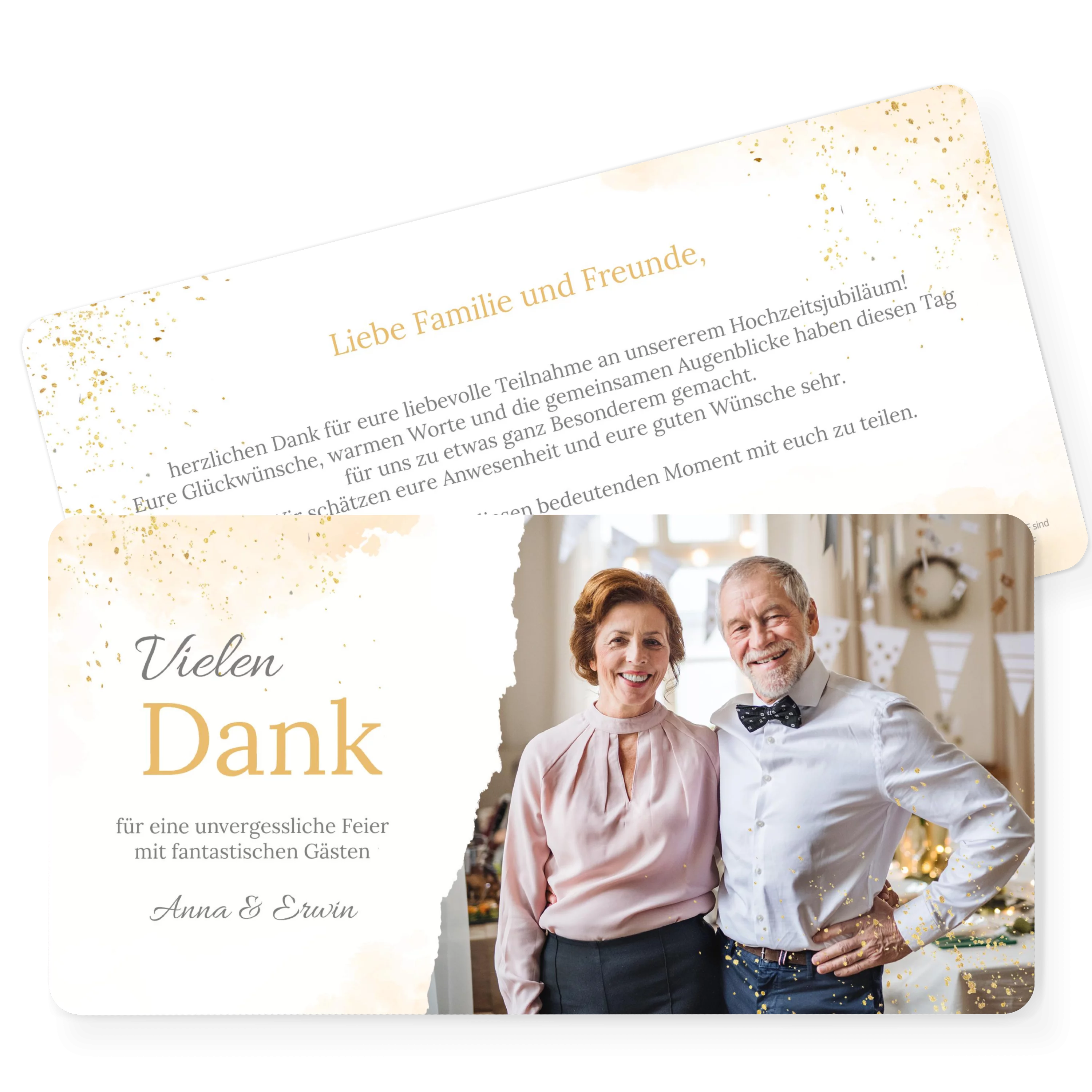 Konfetti Love Danke