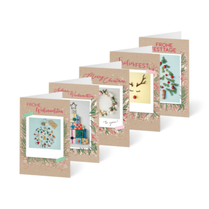 Moderne Weihnachtskarten