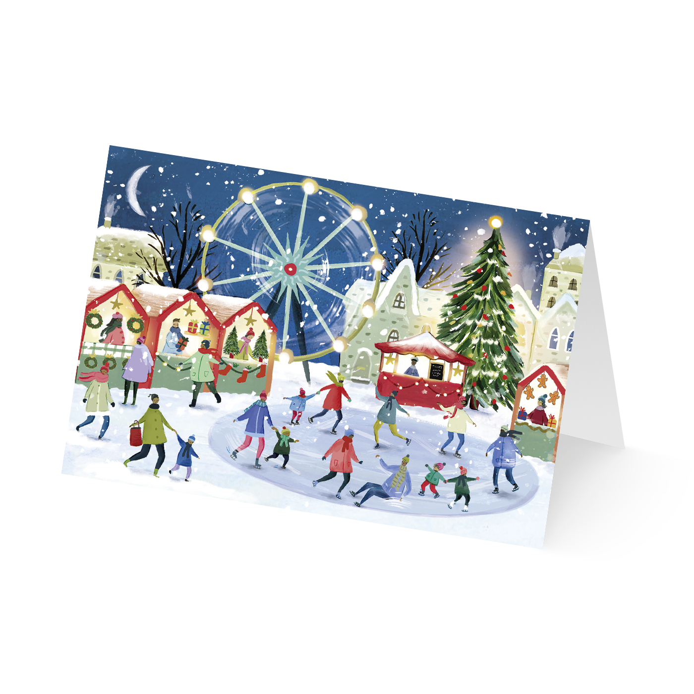 Weihnachtskarte „Adventstreiben“ kaufen im UNICEF Grußkartenshop. Bild 3