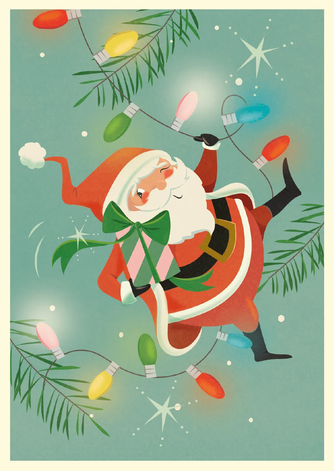 Heitere Weihnachtspostkarten