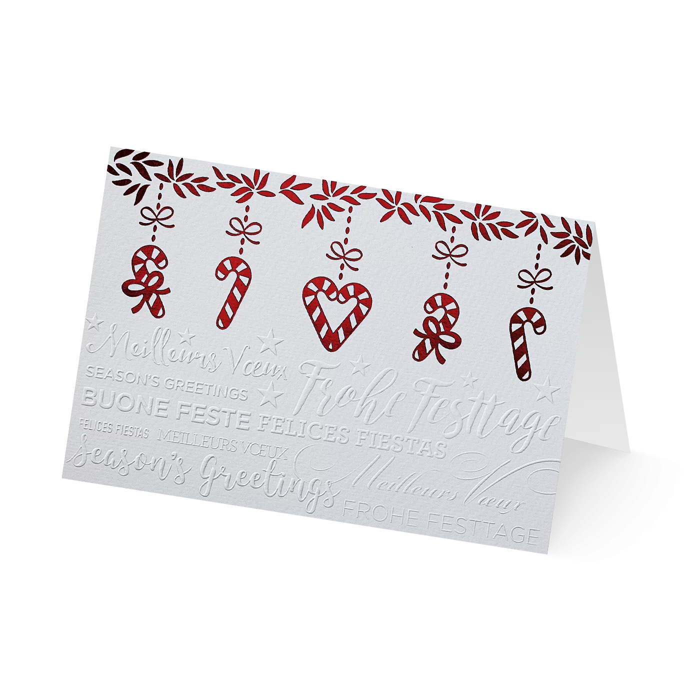 Typografische Weihnachtsornamente