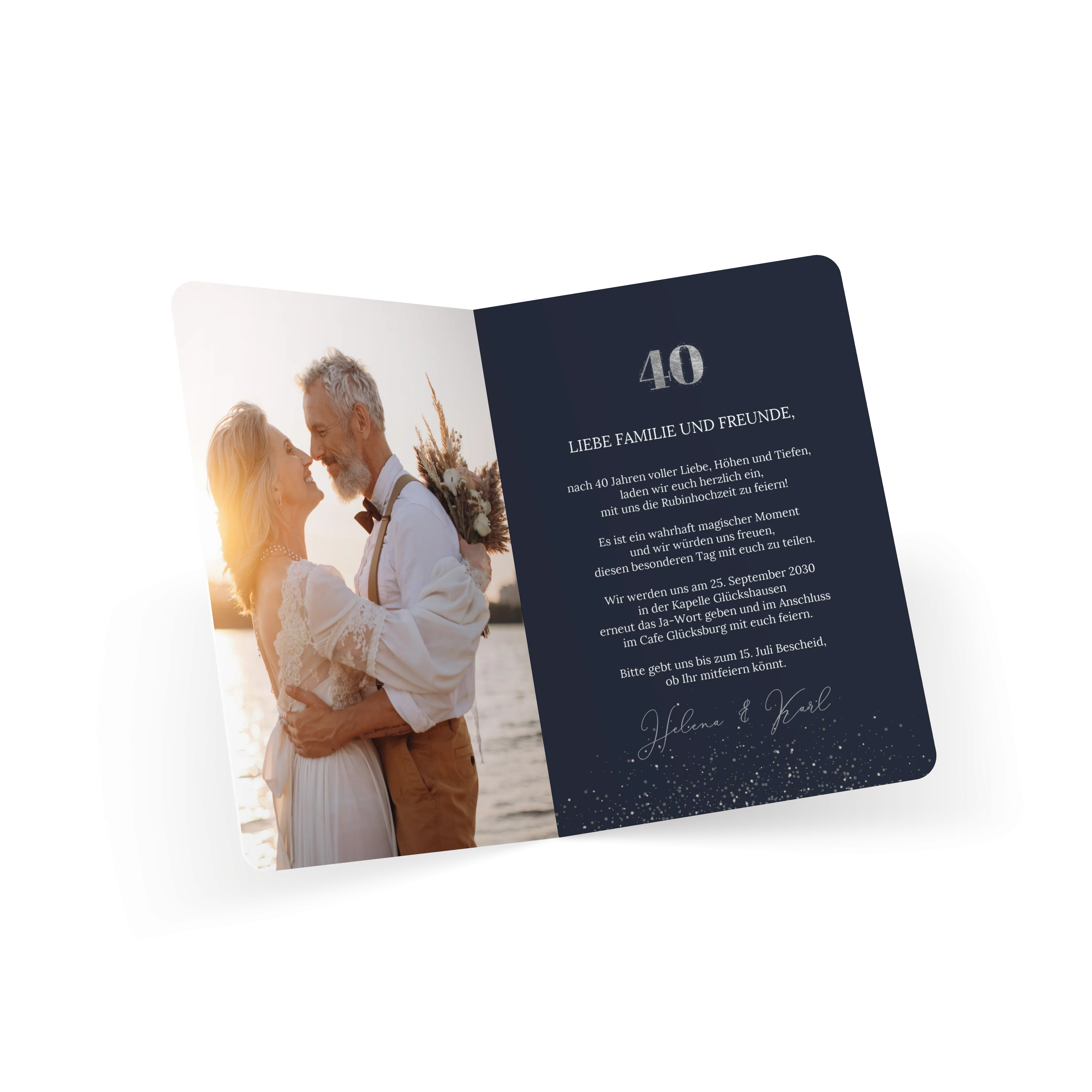 Große Zahl Rubinhochzeit