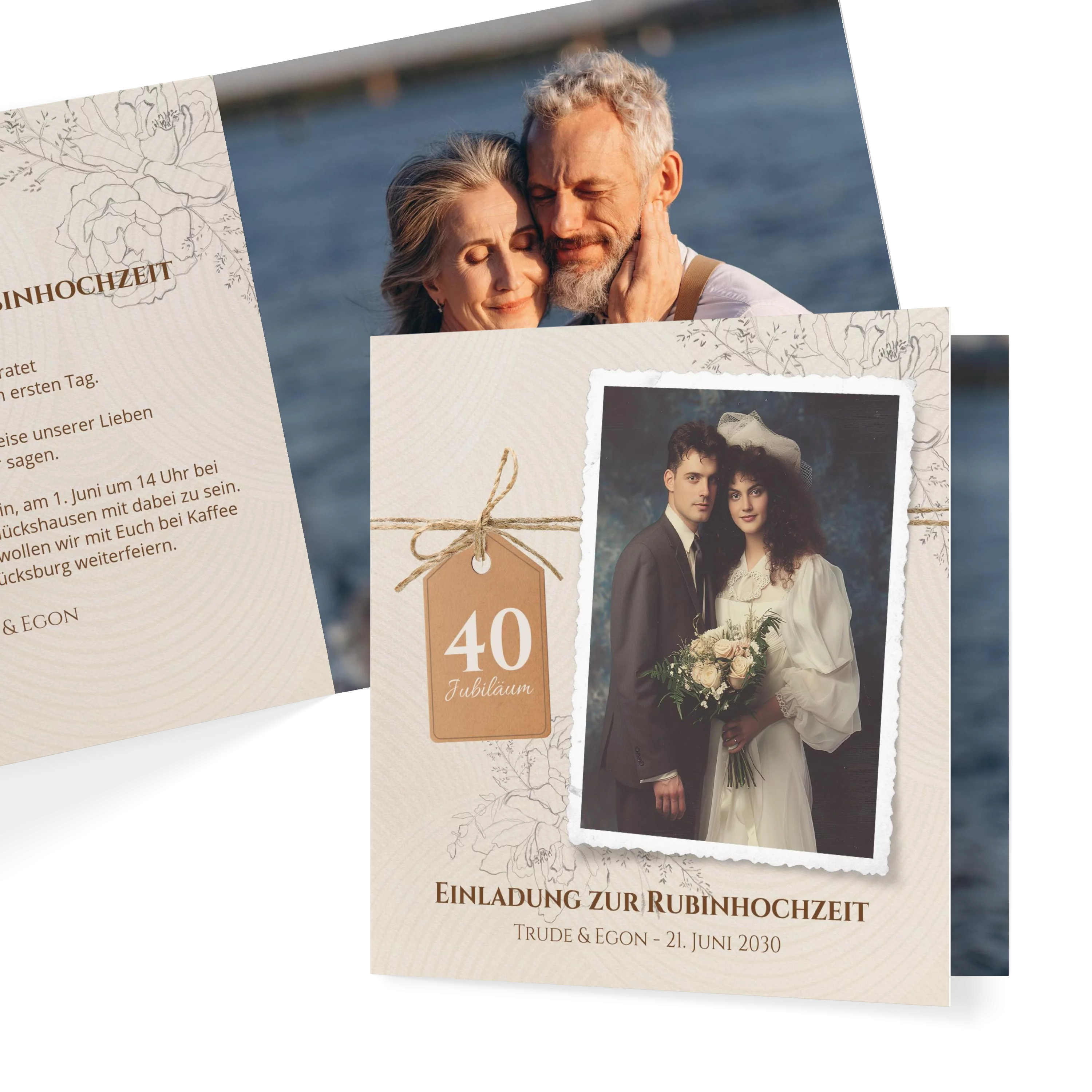 Pures Glück Rubinhochzeit