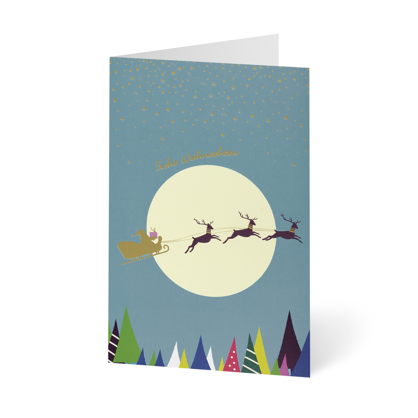 Weihnachtskarte „Minikarten Weihnachten in Pastell“ kaufen im UNICEF Grußkartenshop. Bild 1