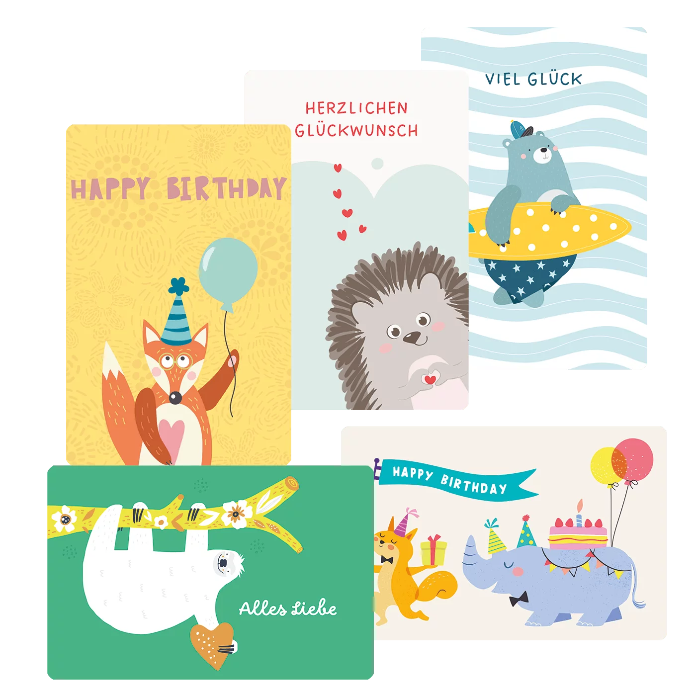 Tierische Postkarten