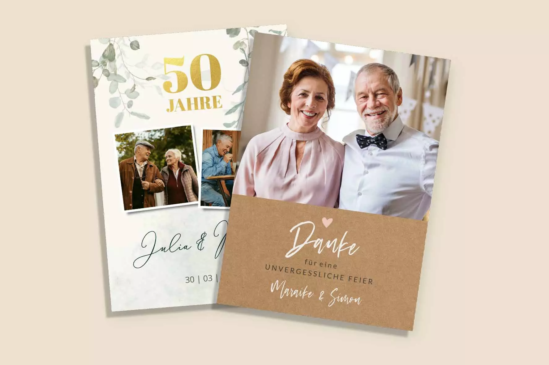 Hochzeitsjubiläen zum Jahrestag