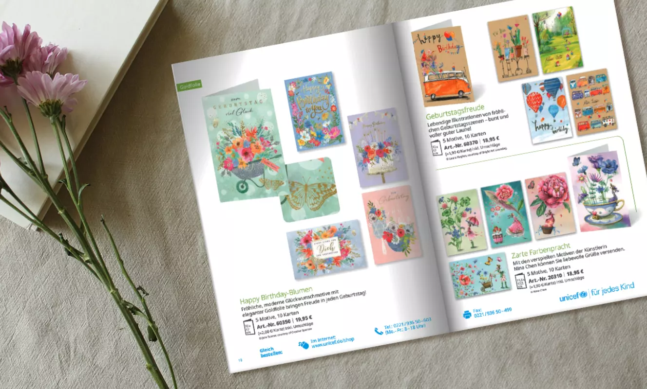 Grußkarten-Katalog