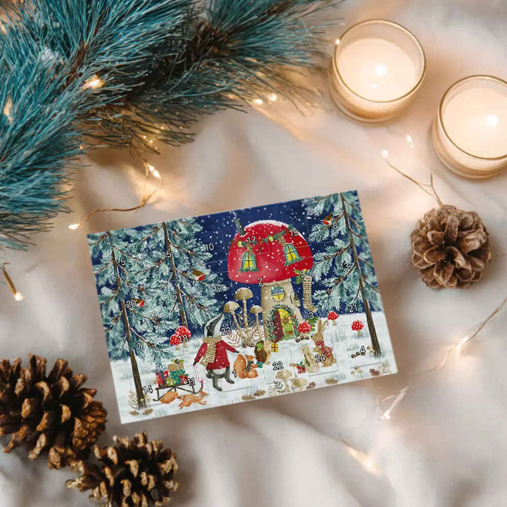 Adventskalenderkarten Waldtiere
