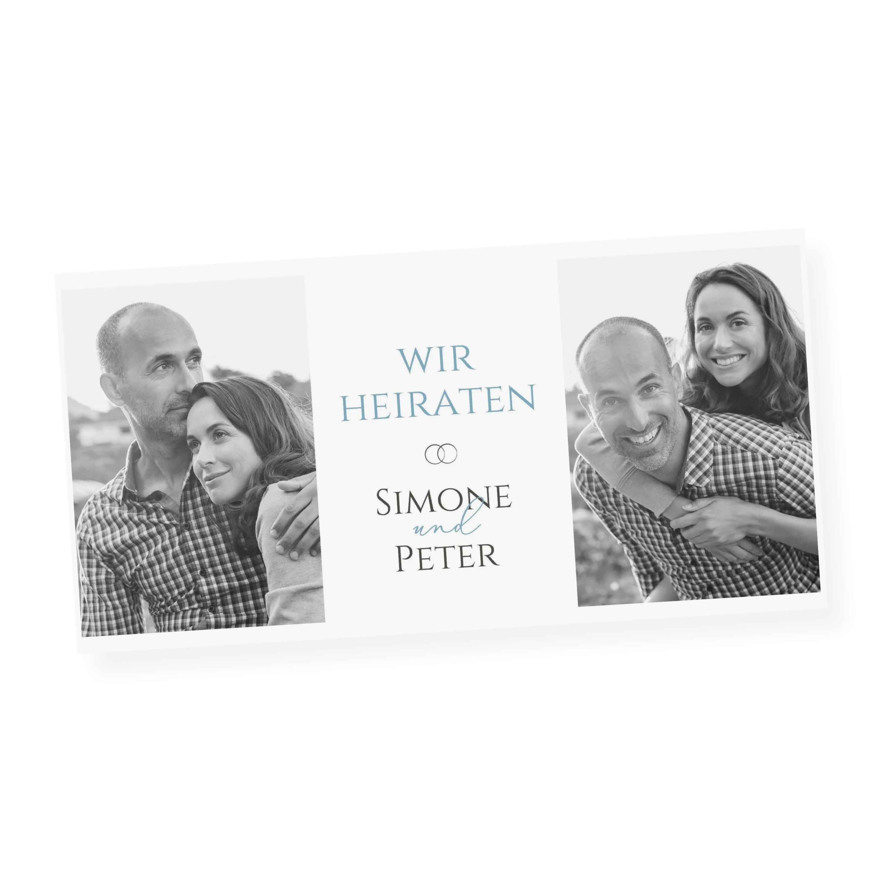 Hochzeitscollage Einladung