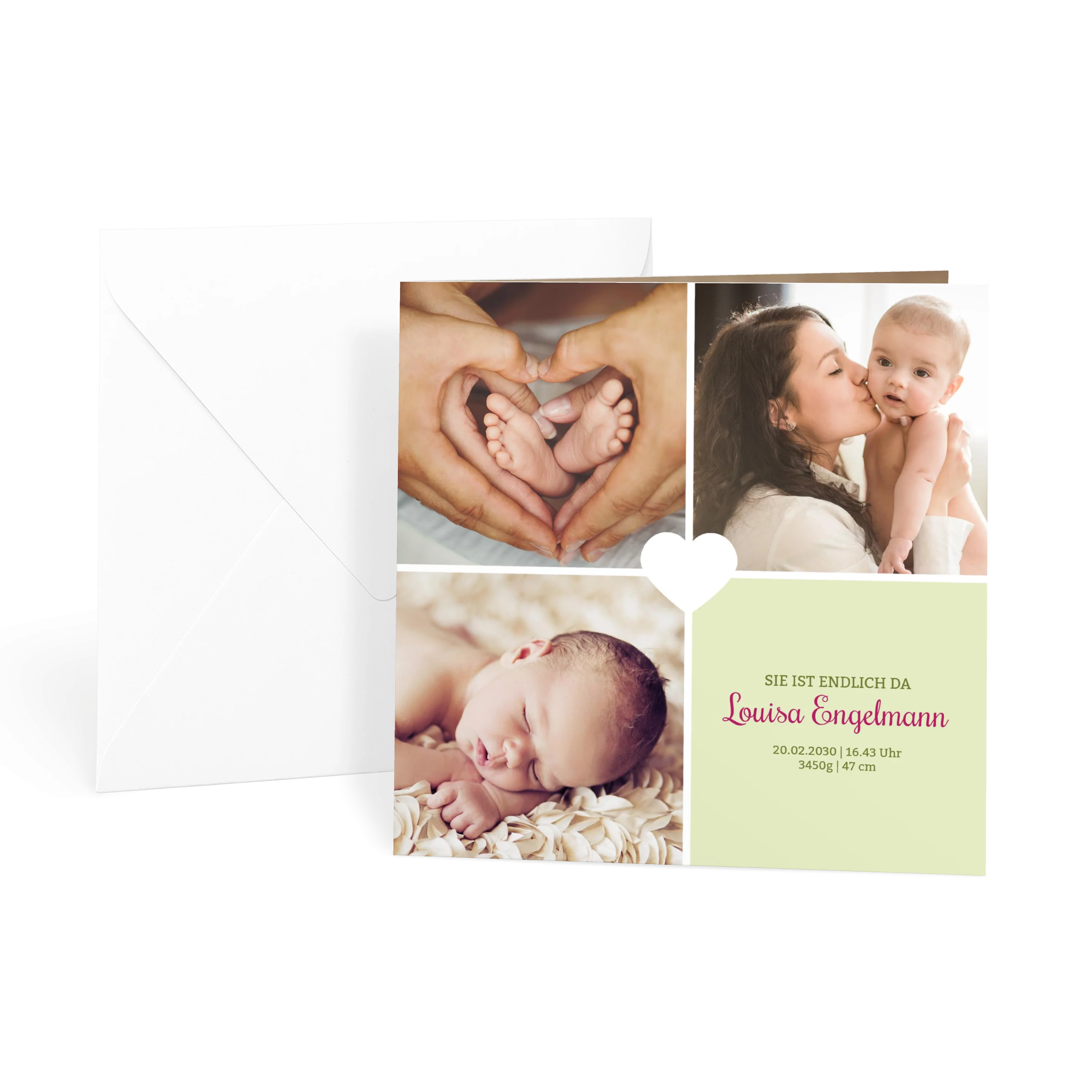 Baby Herzchen - Grün