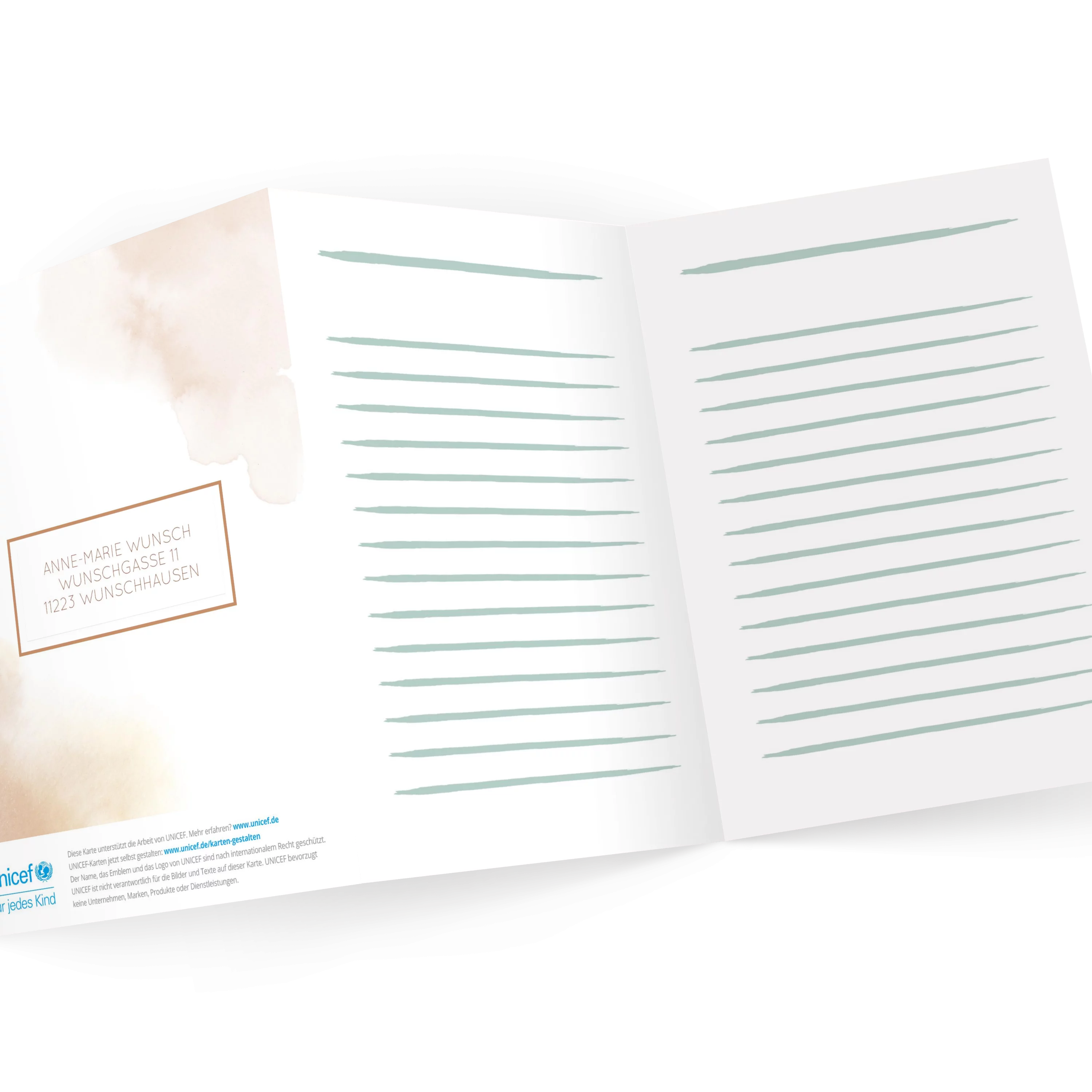 Sanfte Wasserfarben Danke