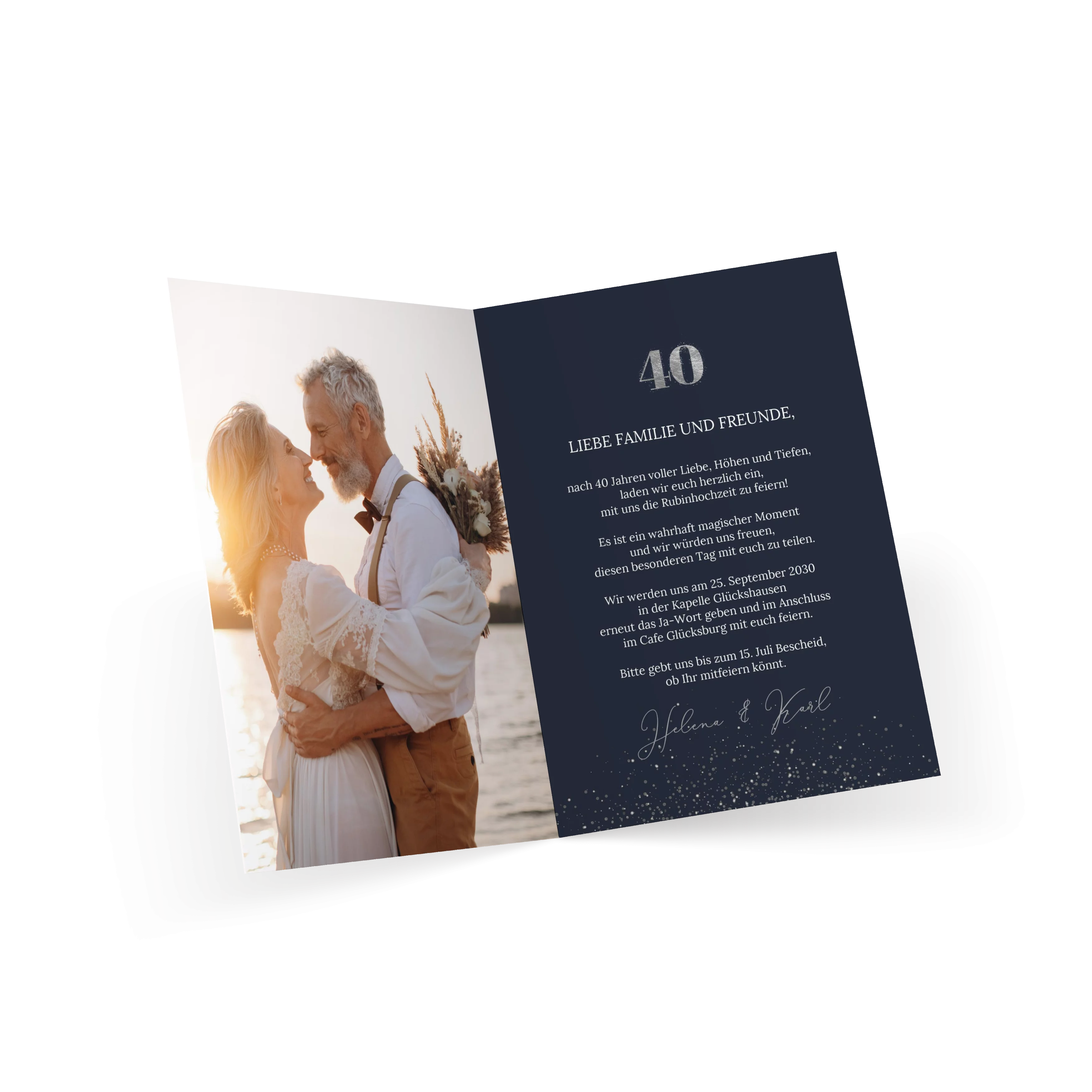 Große Zahl Rubinhochzeit