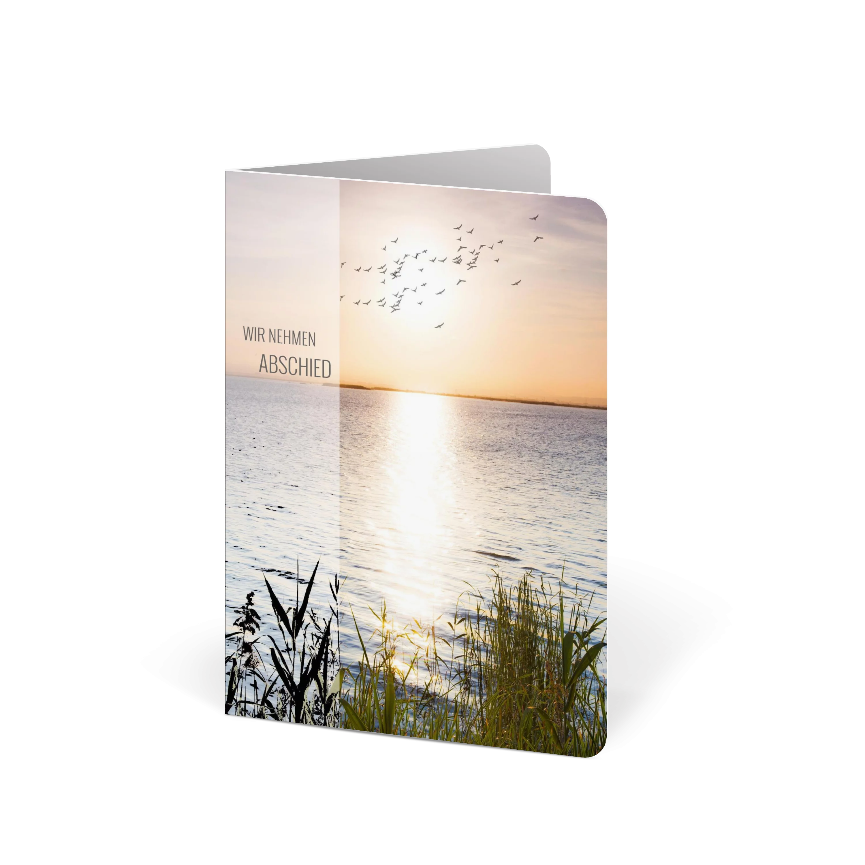 Abendsonne Am See Sterbebild