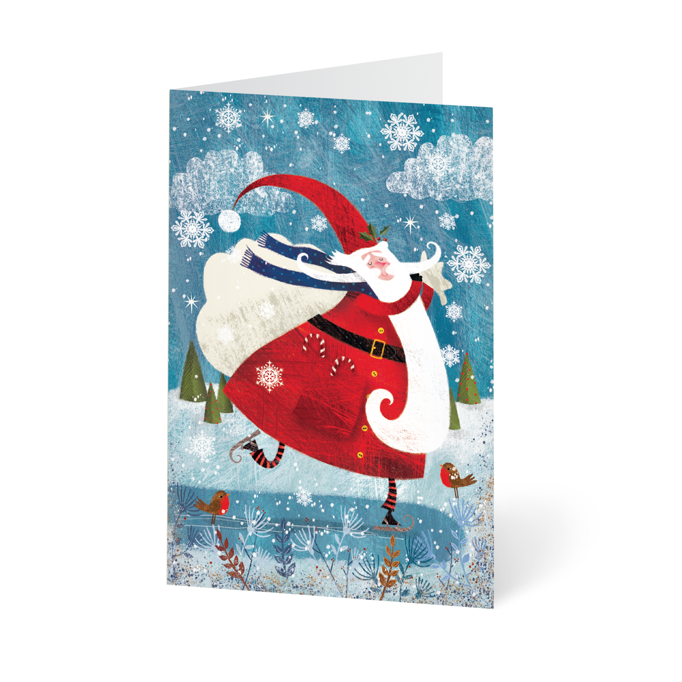 Weihnachtskarte „Minikarten Weihnachtsboten“ kaufen im UNICEF Grußkartenshop. Bild 1