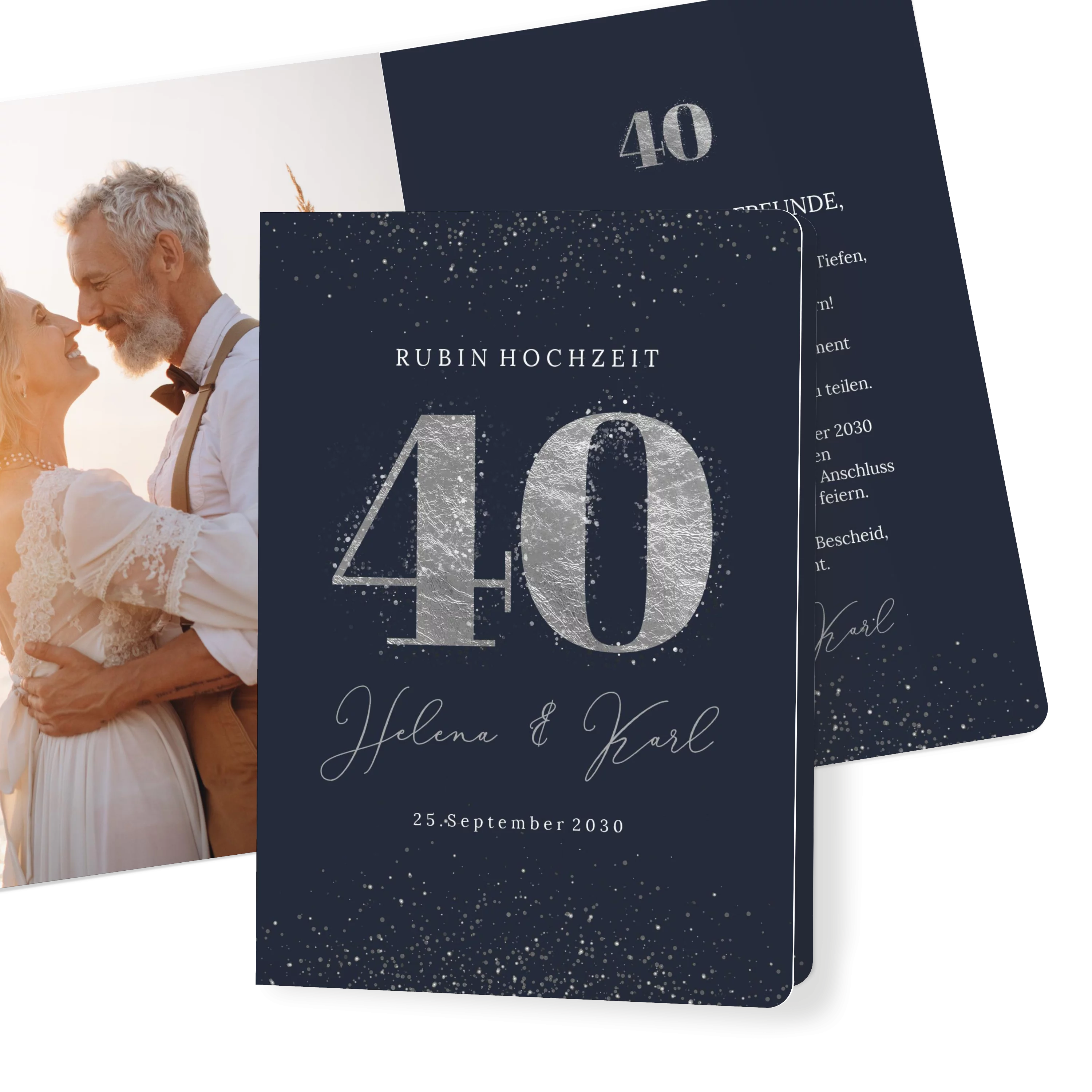 Große Zahl Rubinhochzeit