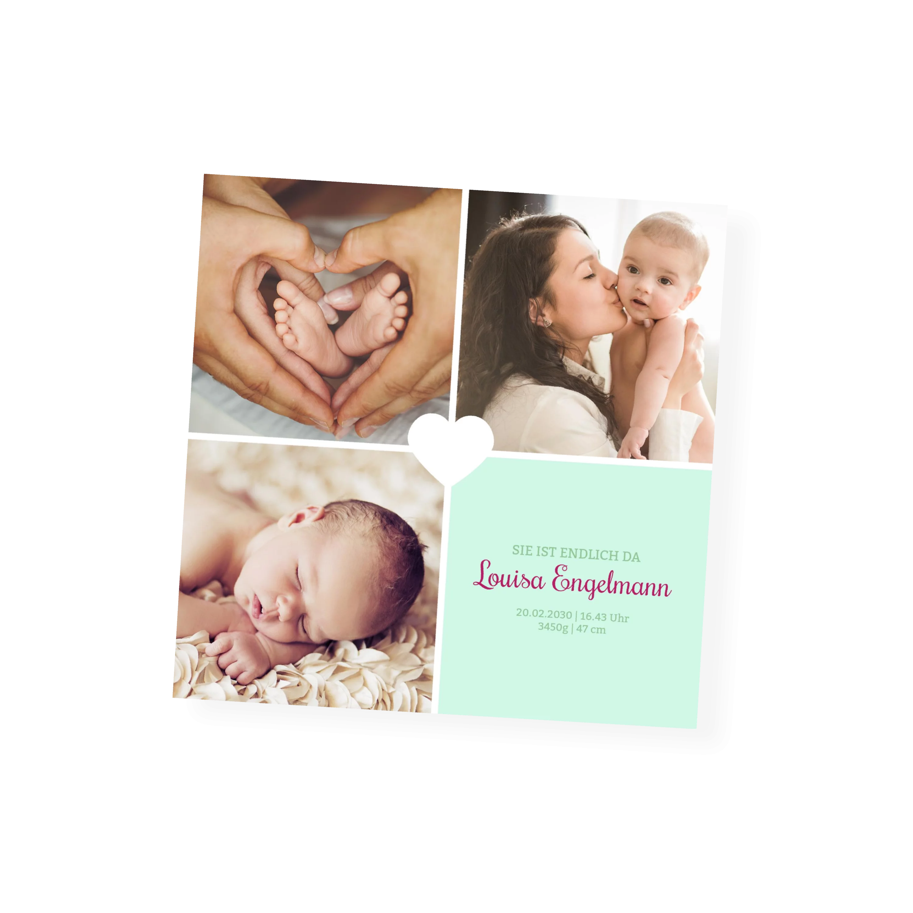 Baby Herzchen - Mint