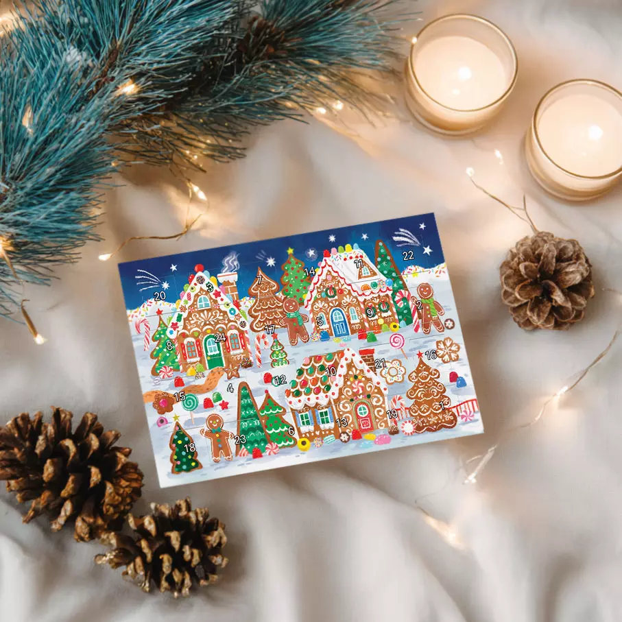 Adventskalenderkarten Lebkuchen