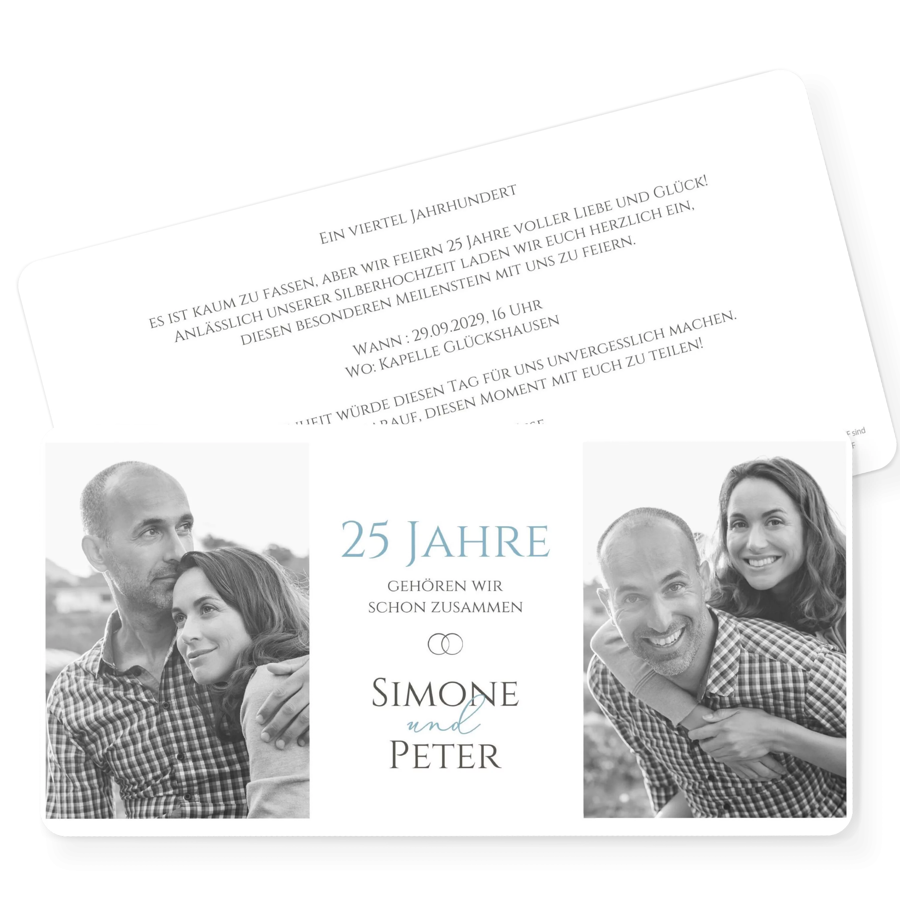 Collage Silberhochzeit