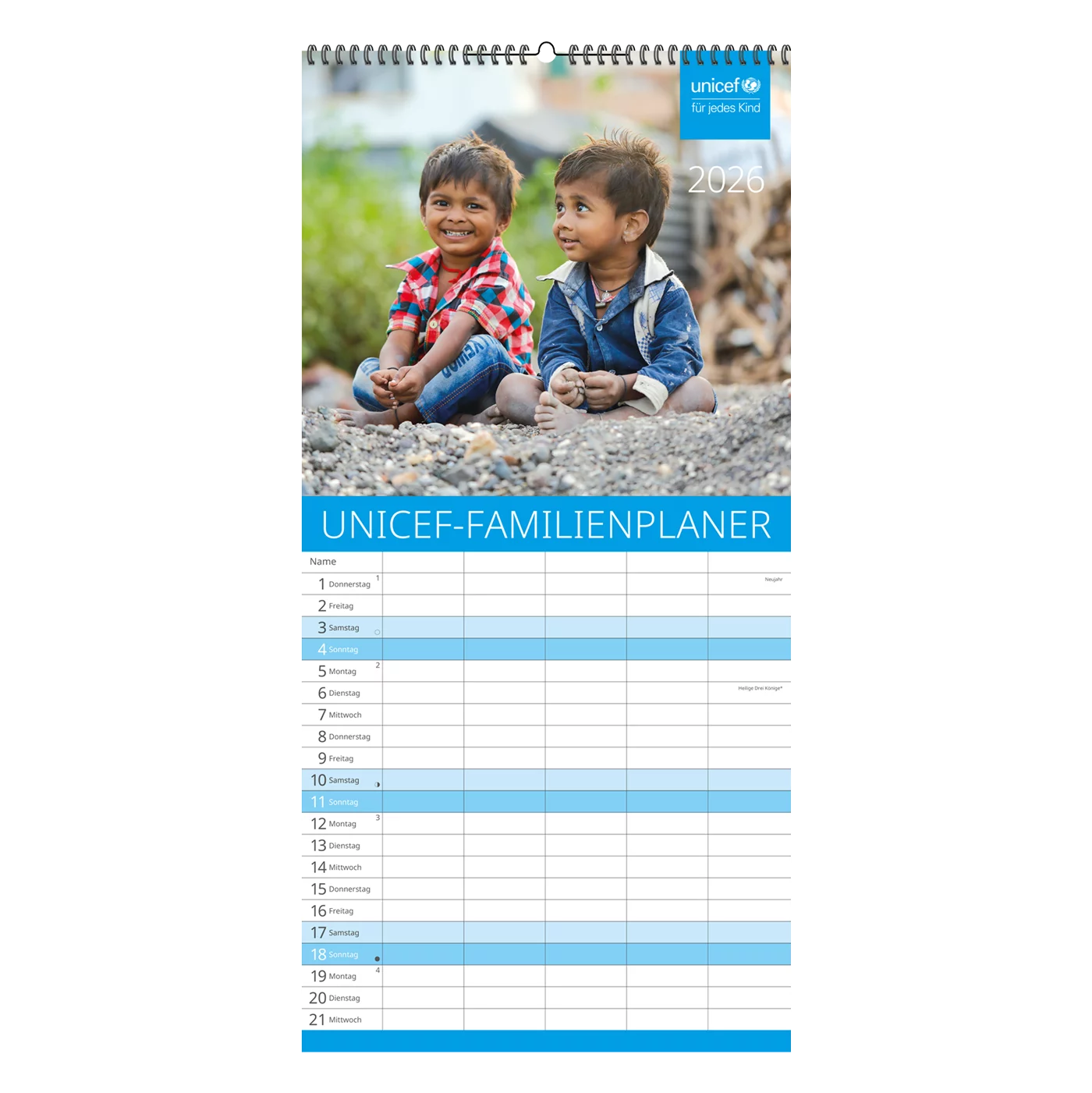 UNICEF-Familienplaner 2026