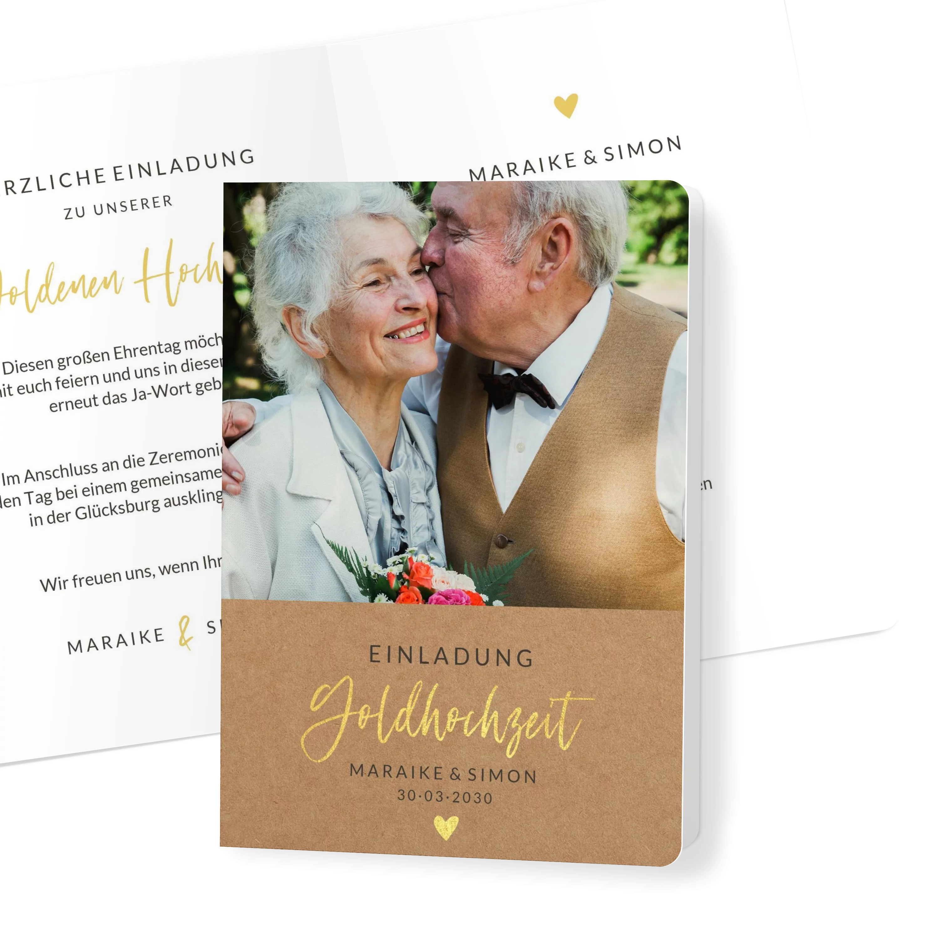 Rustikal Goldhochzeit