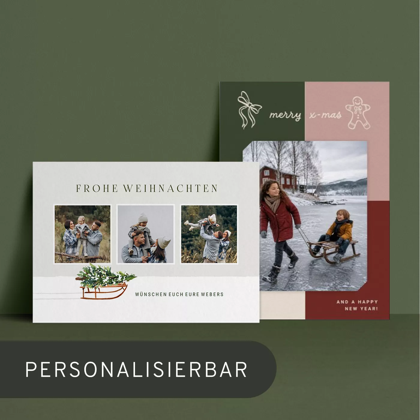Weihnachtskarten gestalten
