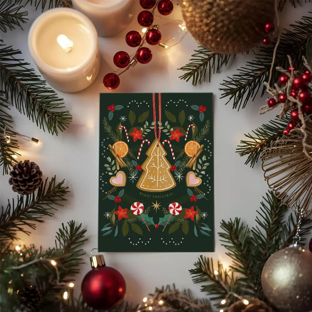 Heitere Weihnachtspostkarten