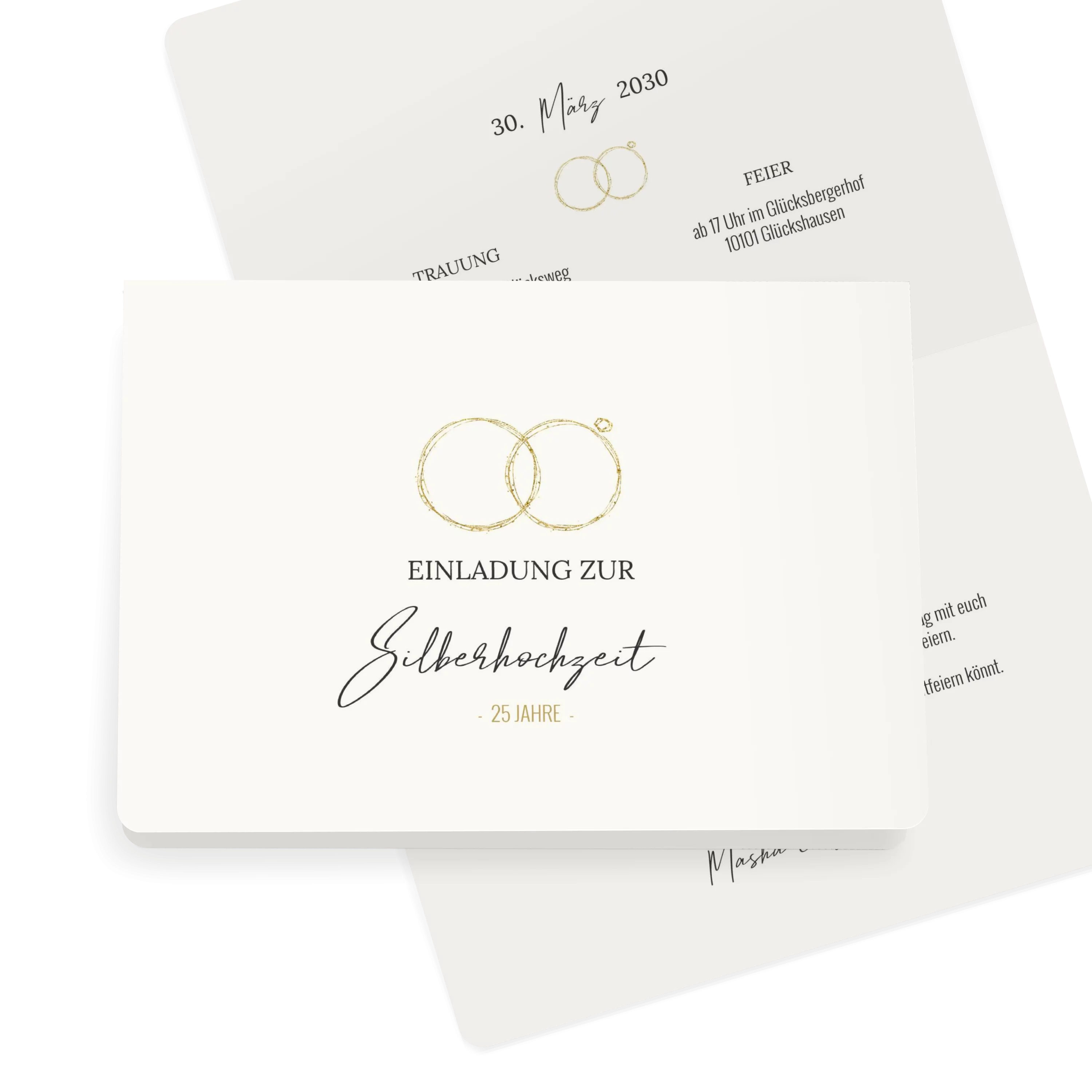 Ringe Silberhochzeit