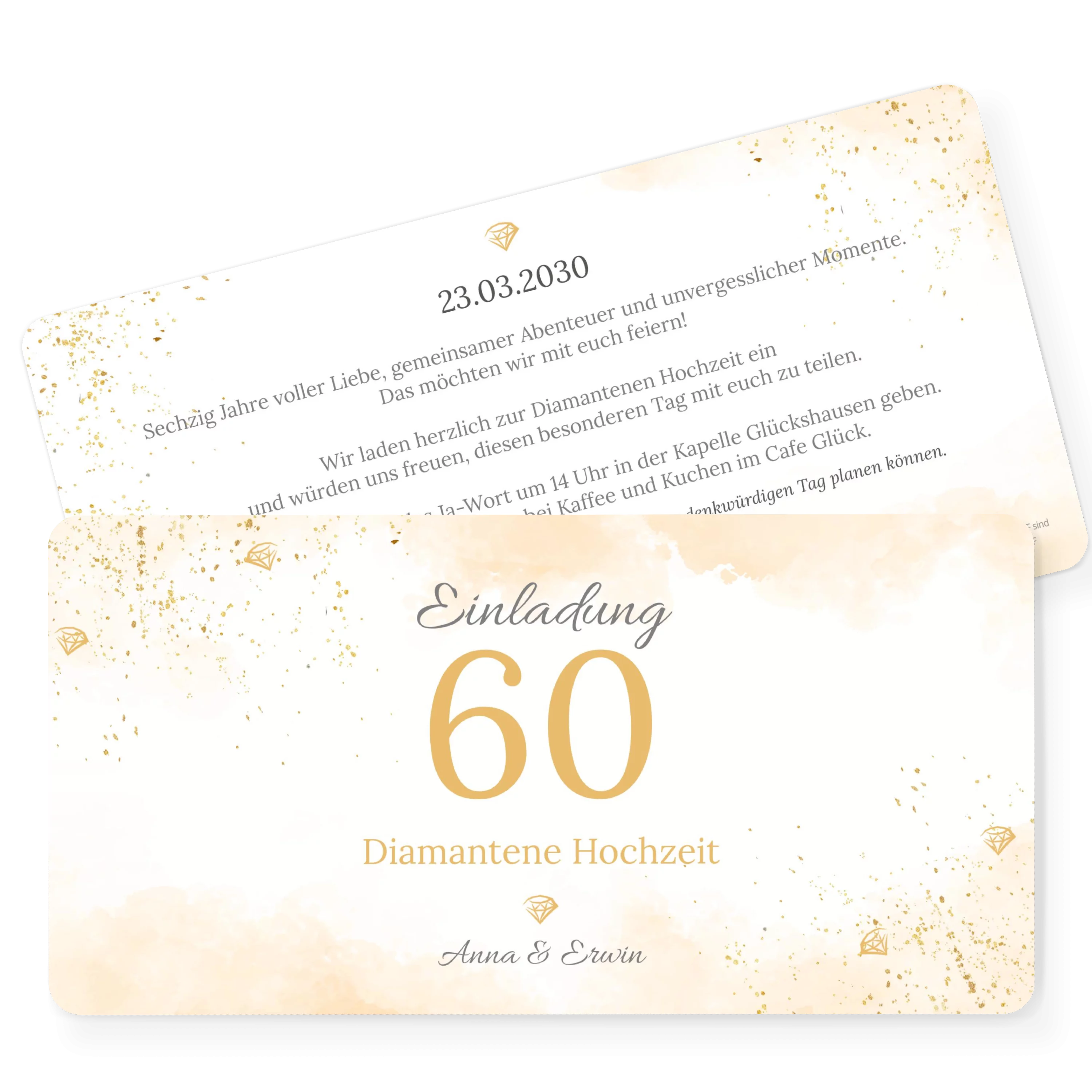 Konfetti Love Diamanthochzeit