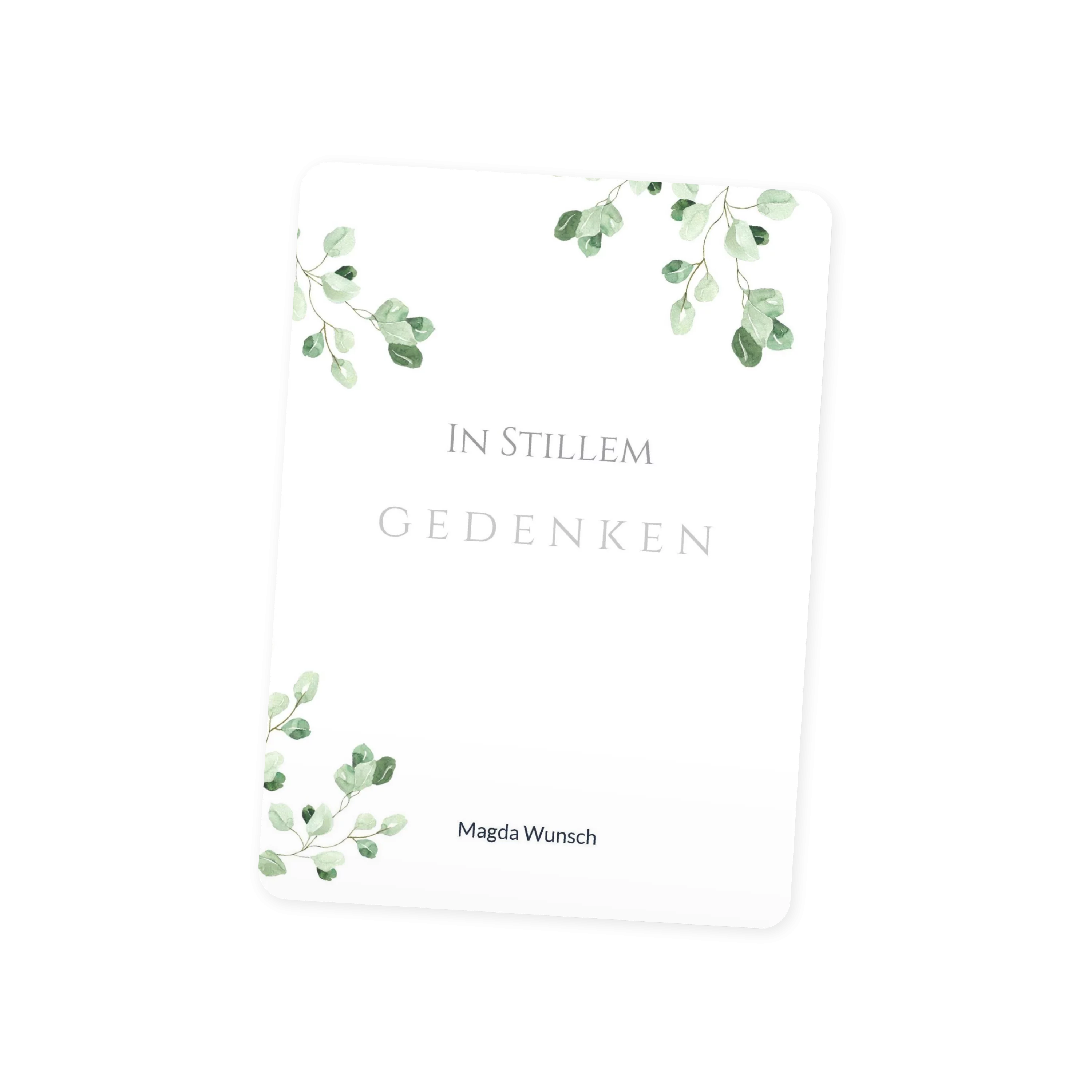 Grüne Blätter Wasserfarben 