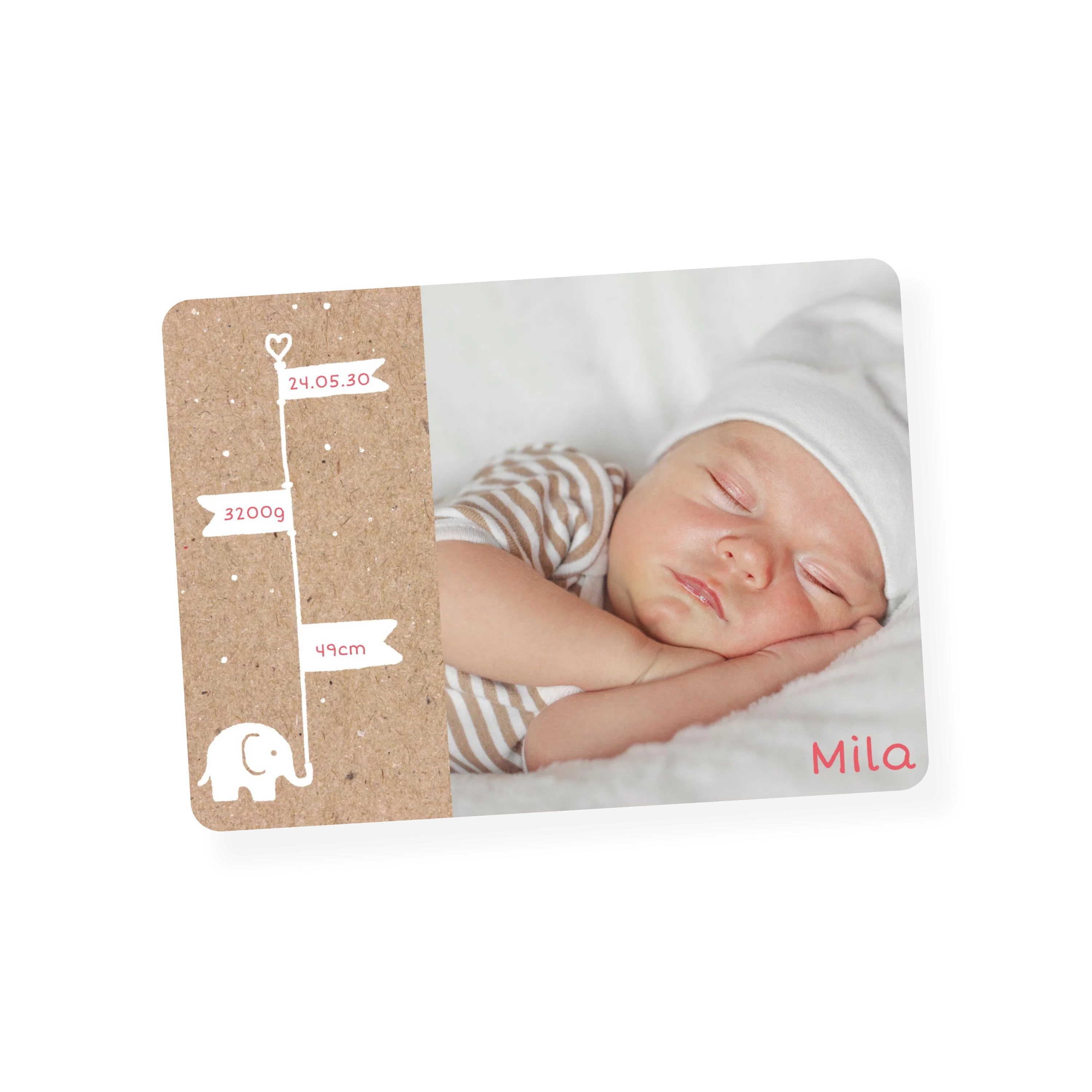 Baby Elefant Fahne Kraft