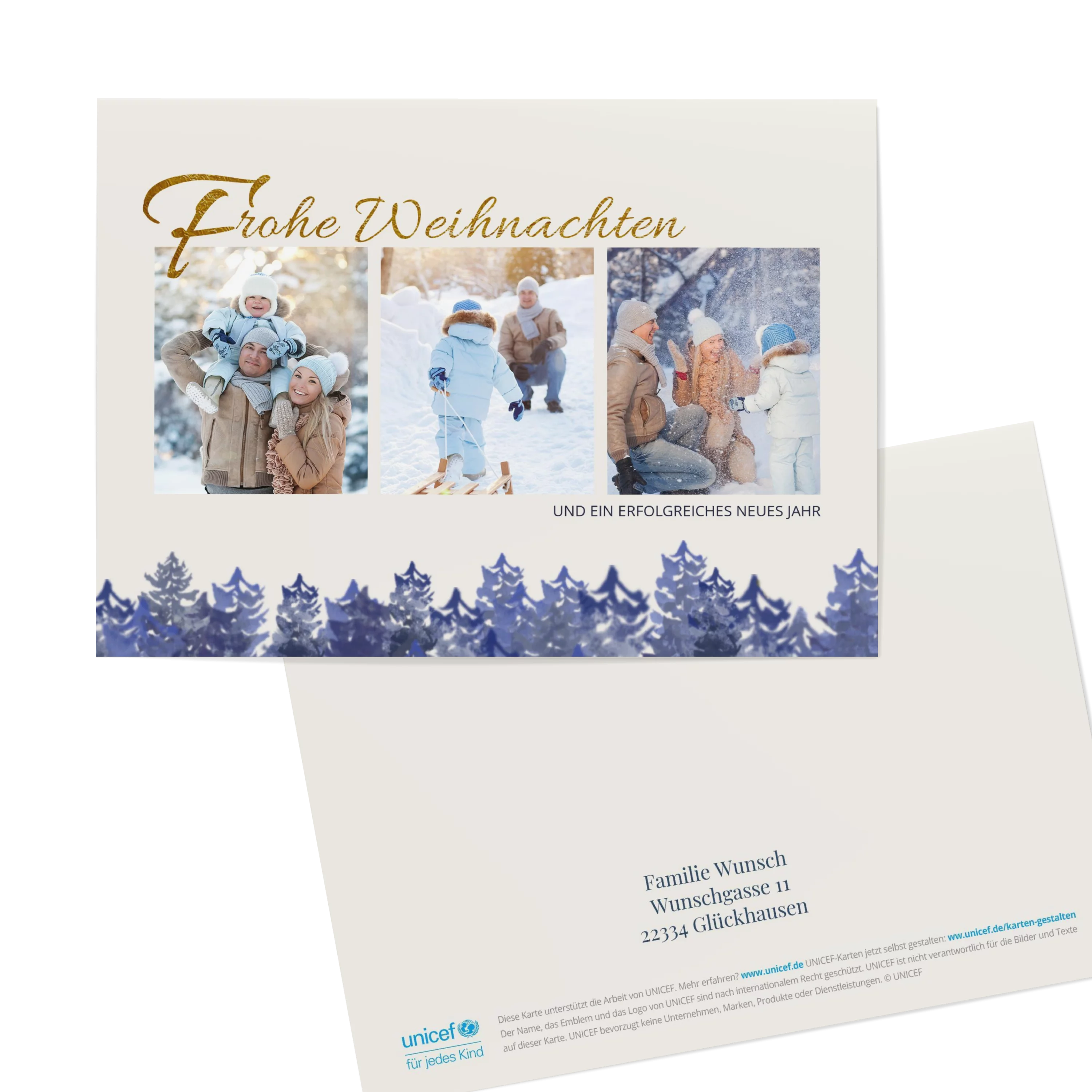 Weihnachtswald Collage