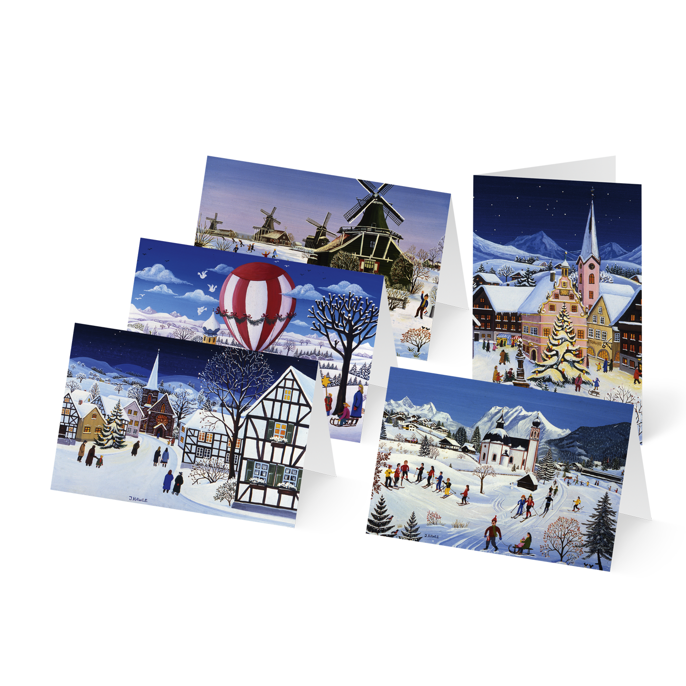 Weihnachtskarte „Verschneite Adventszeit“ kaufen im UNICEF Grußkartenshop. Bild 6